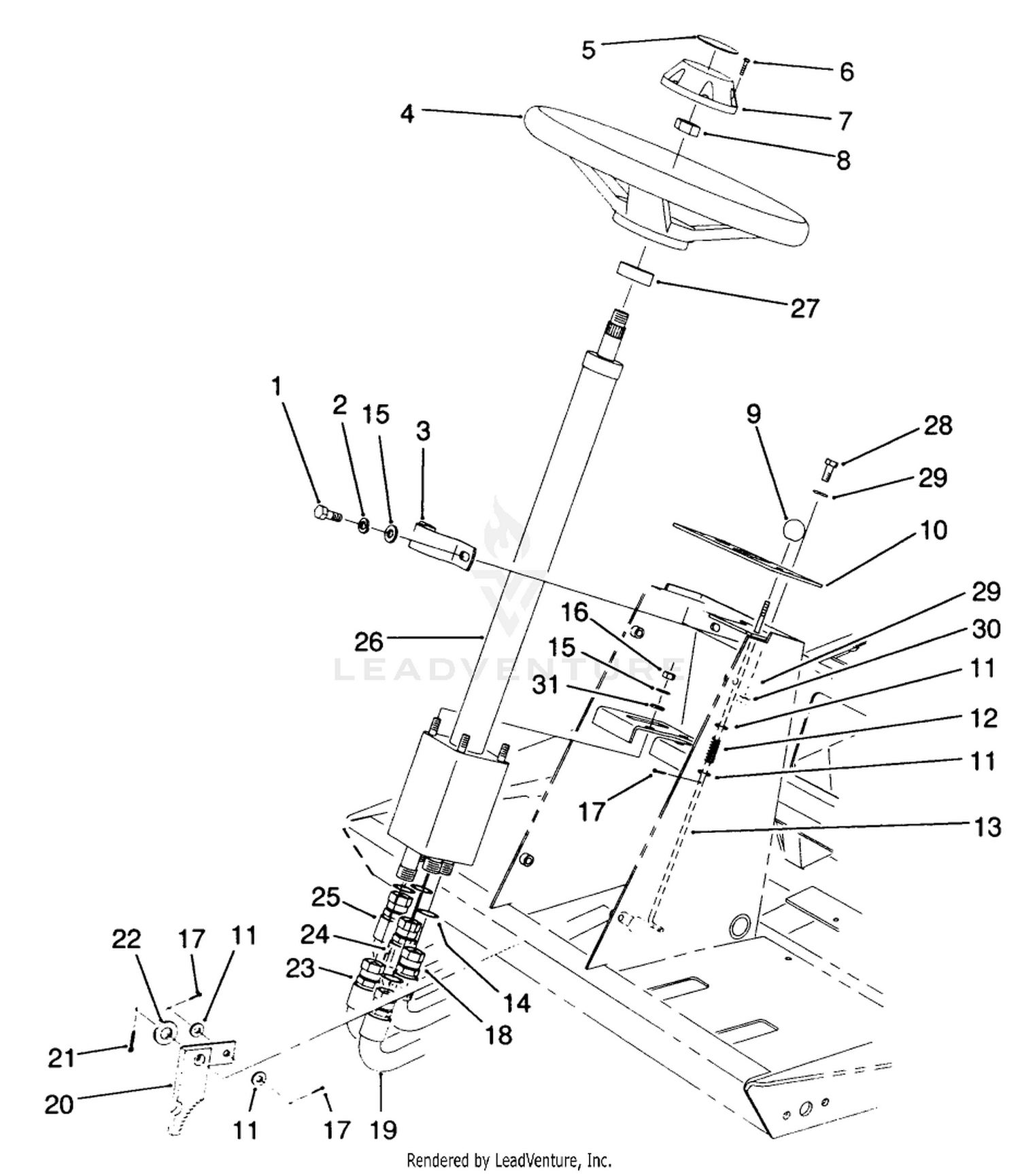 Steering Tower Assembly