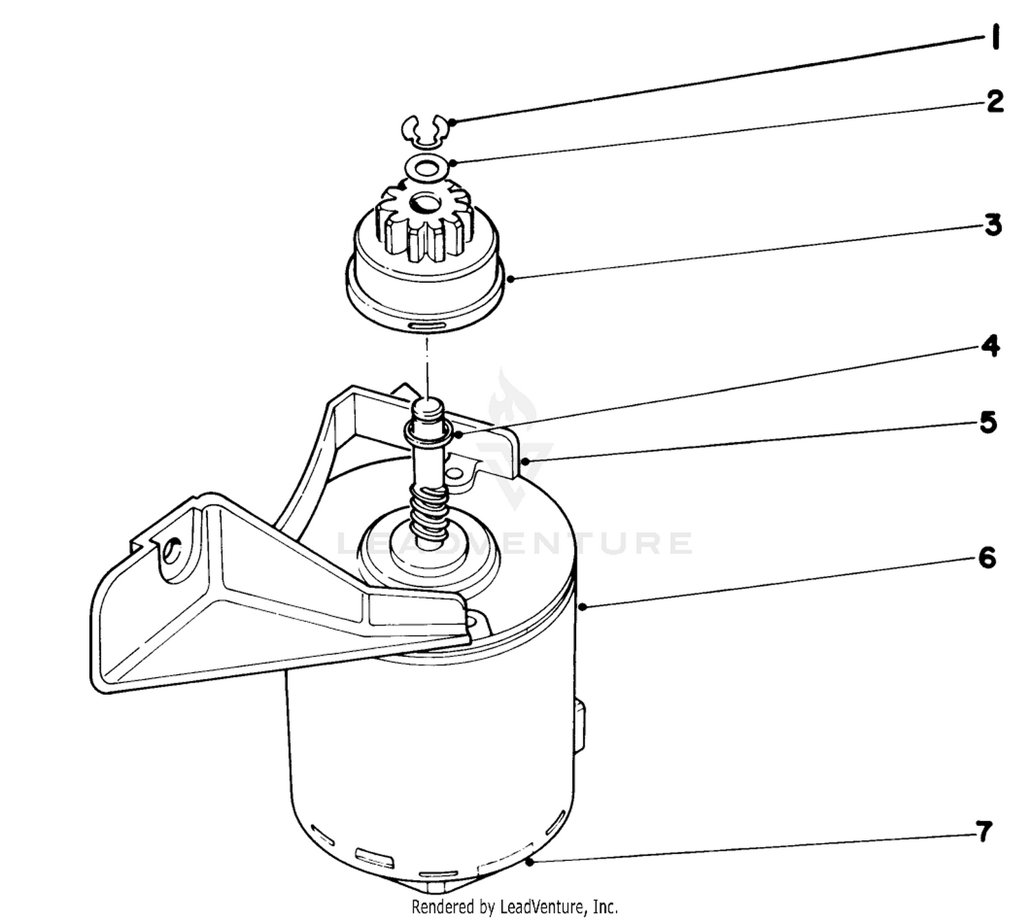 Starter Motor Model No. 21738