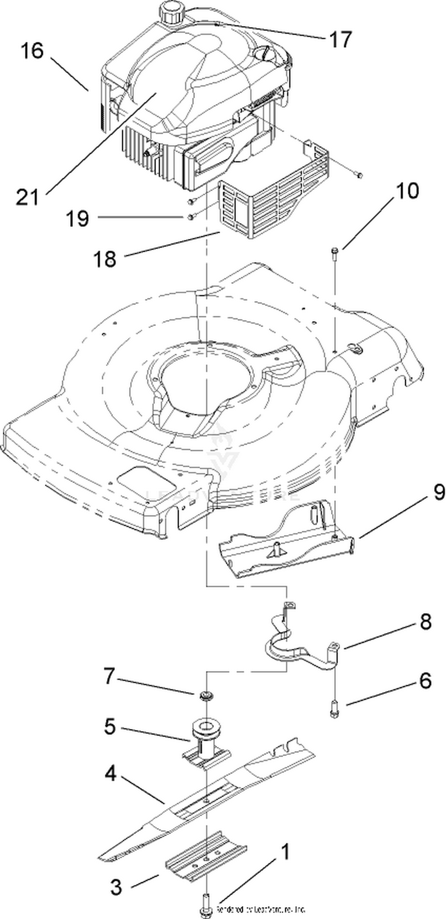 Engine and Blade Assembly