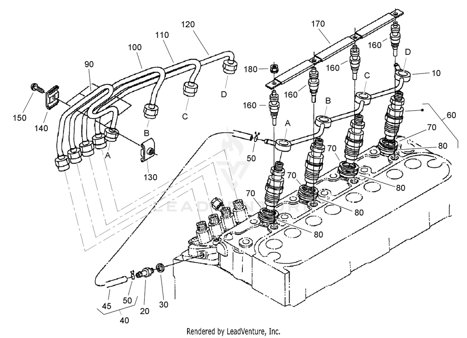 Nozzle Holder and Glow Plug Assembly