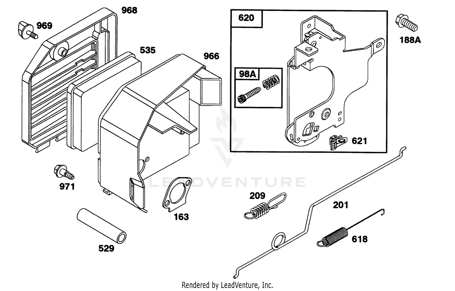 Engine Briggs  Stratton Model 97772-0112-01 4