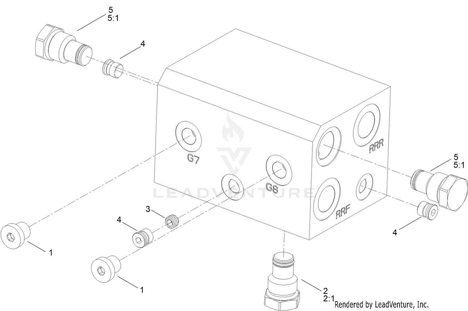 Hydraulic Manifold Assembly No. 134-3295