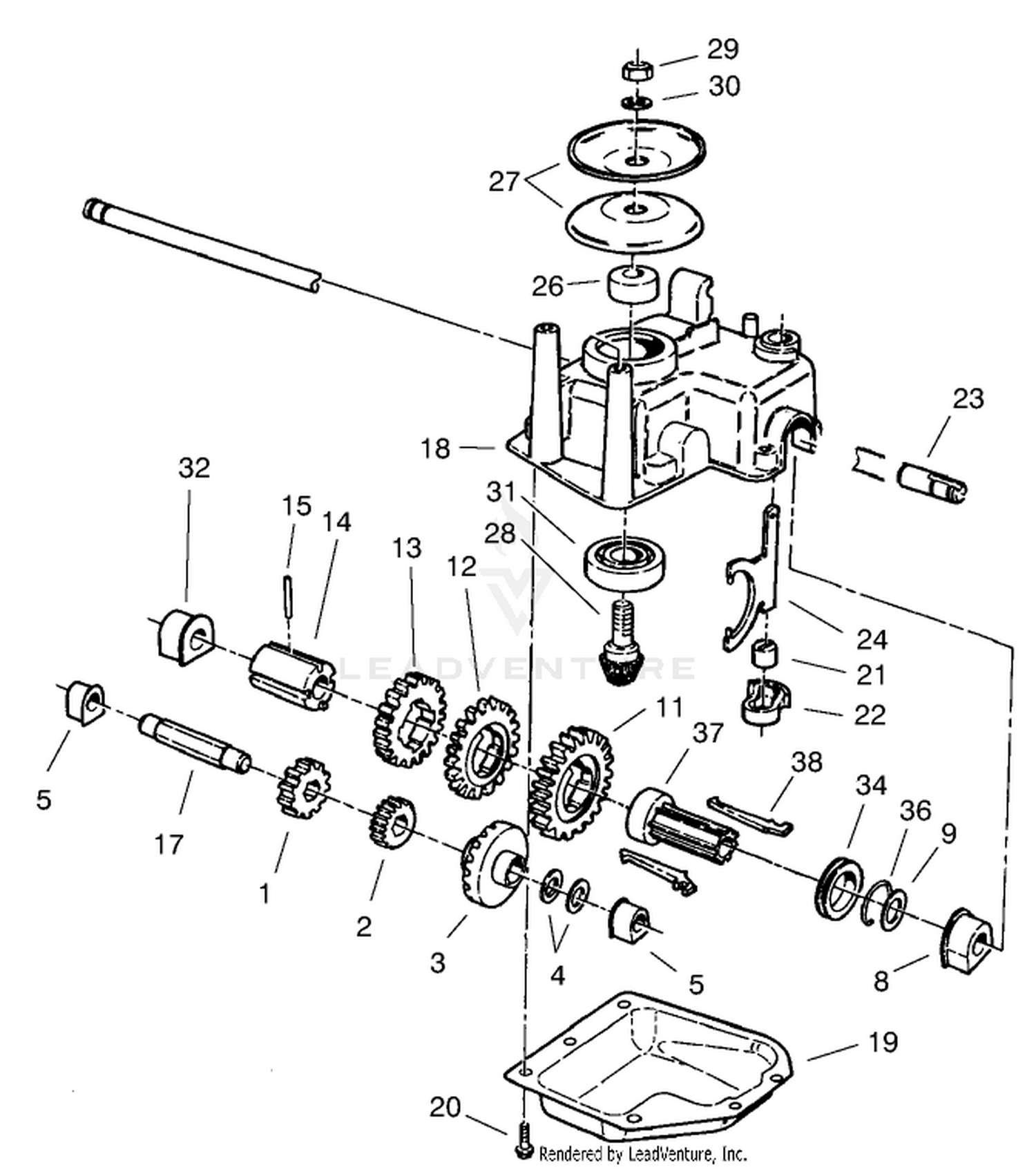 Gearcase Assembly No. 62-6673