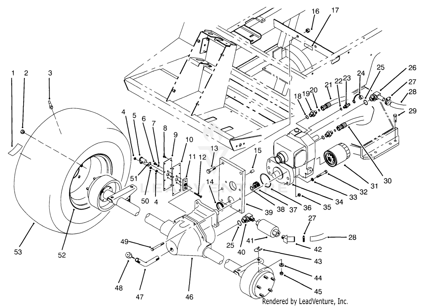 Front Axle  Transmission Assembly