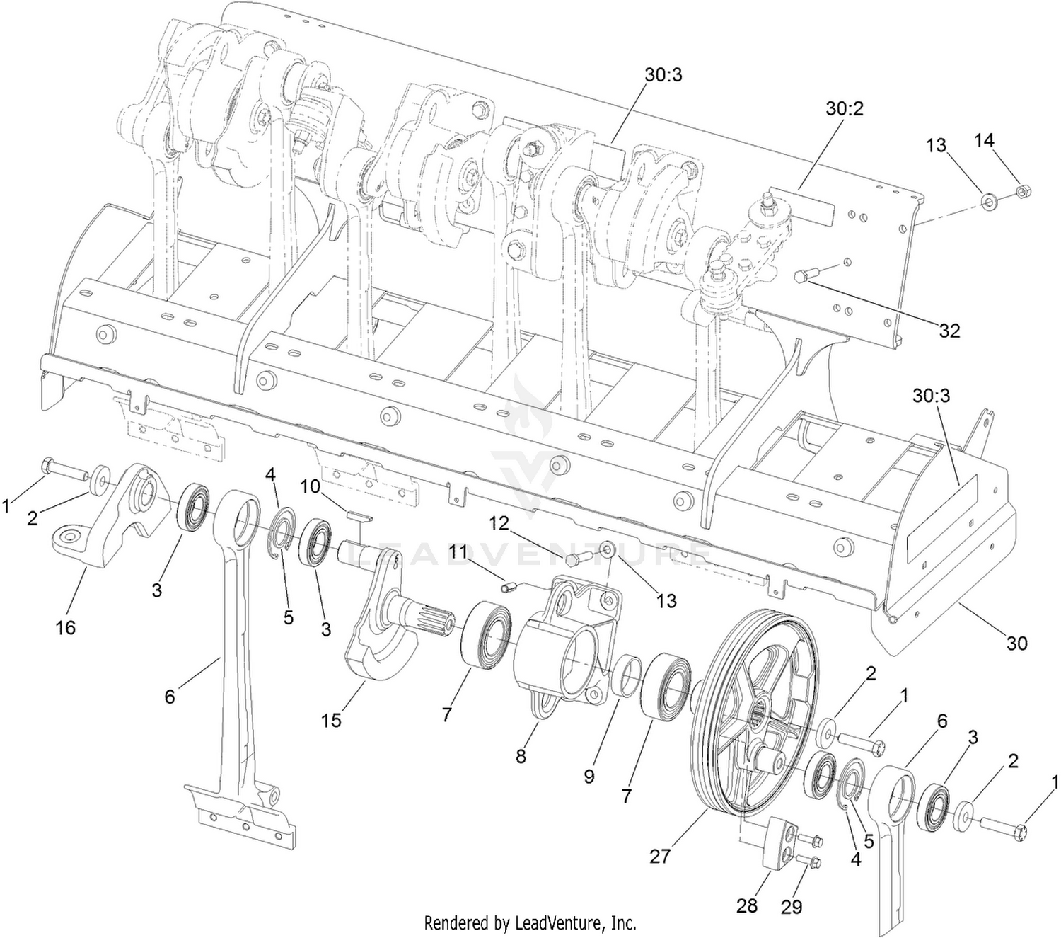 No. 1 and No. 2 Crankarm Assembly