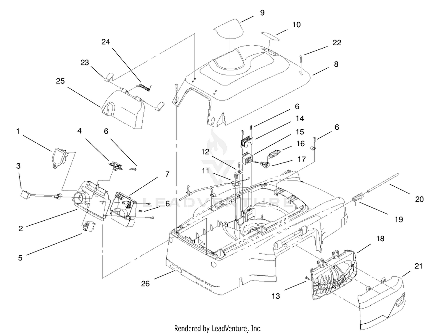 Cover, Mulch Plug And Panel Assembly