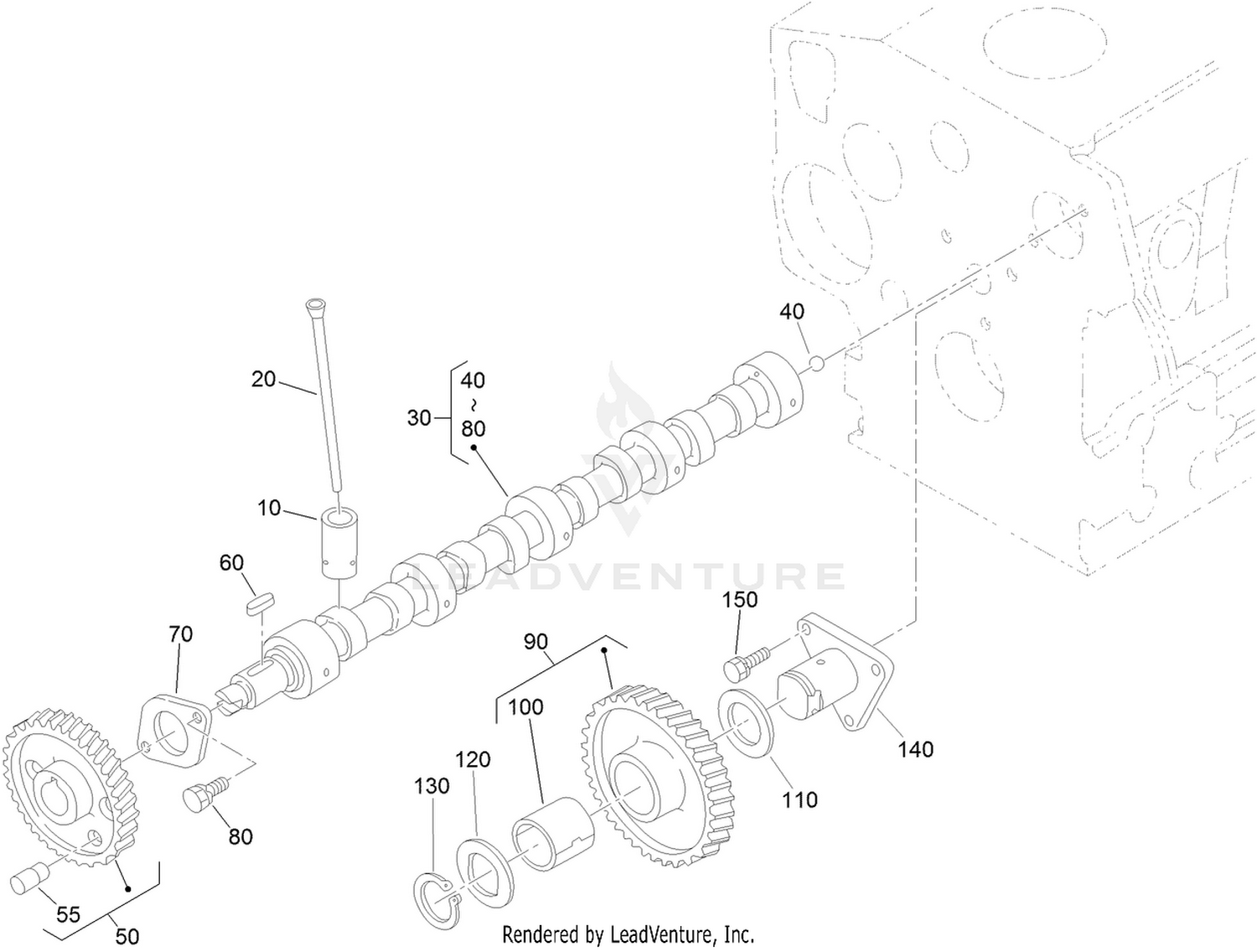 Cam Shaft and Idle Gear Assembly