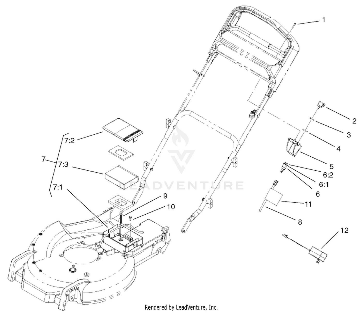 Electric Start System Assembly (only on: 20784)