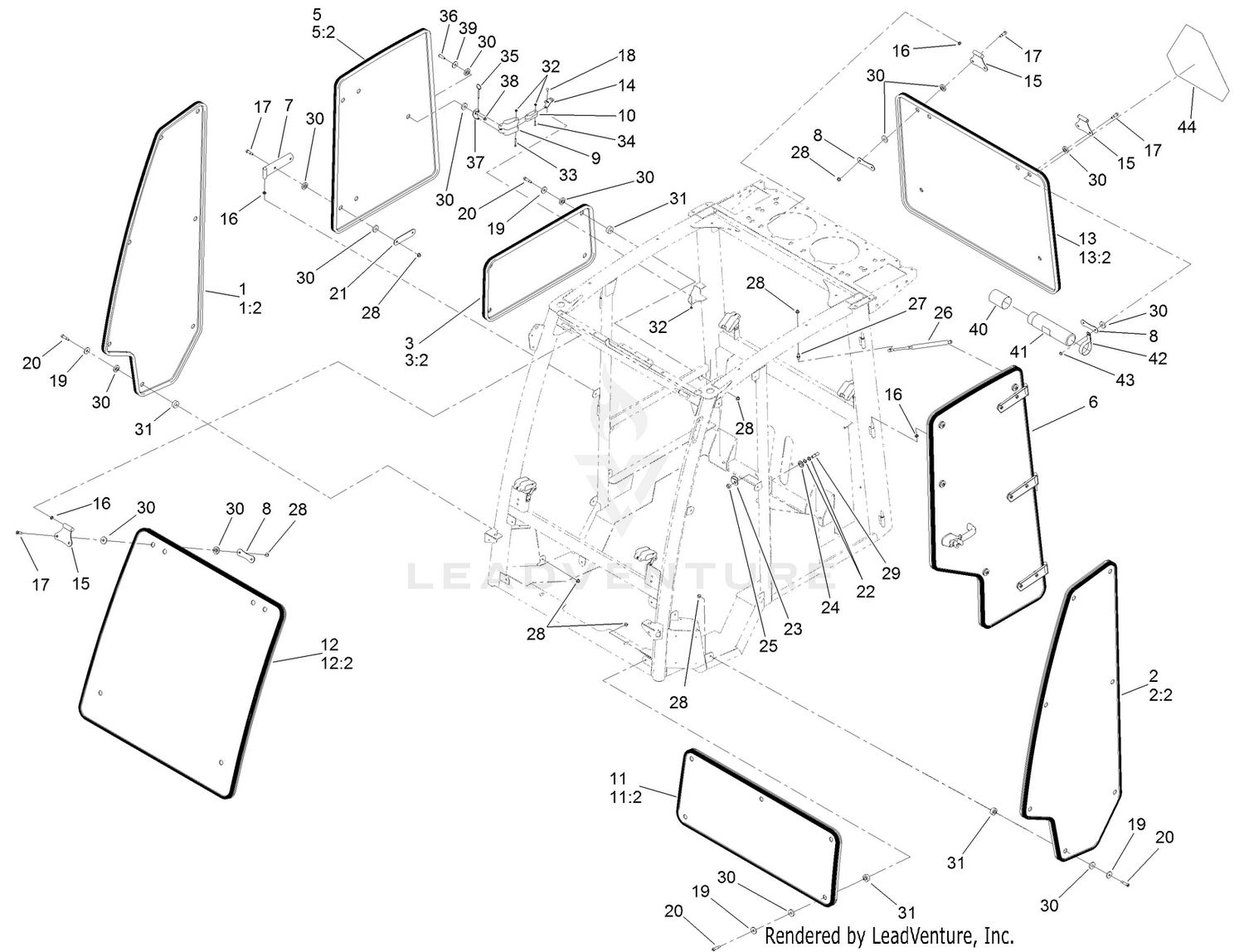 Window, Door and Striker Assembly