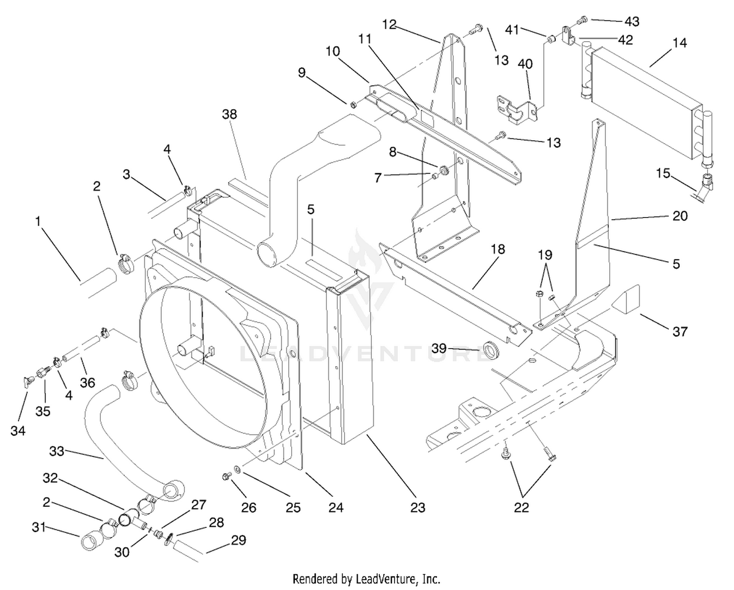 Radiator and Cooler Assembly