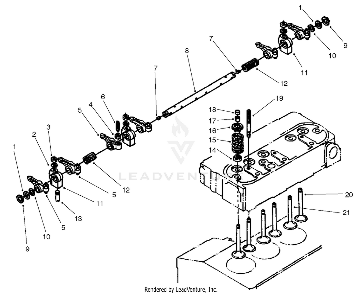 Valve And Rocker Arm Assembly