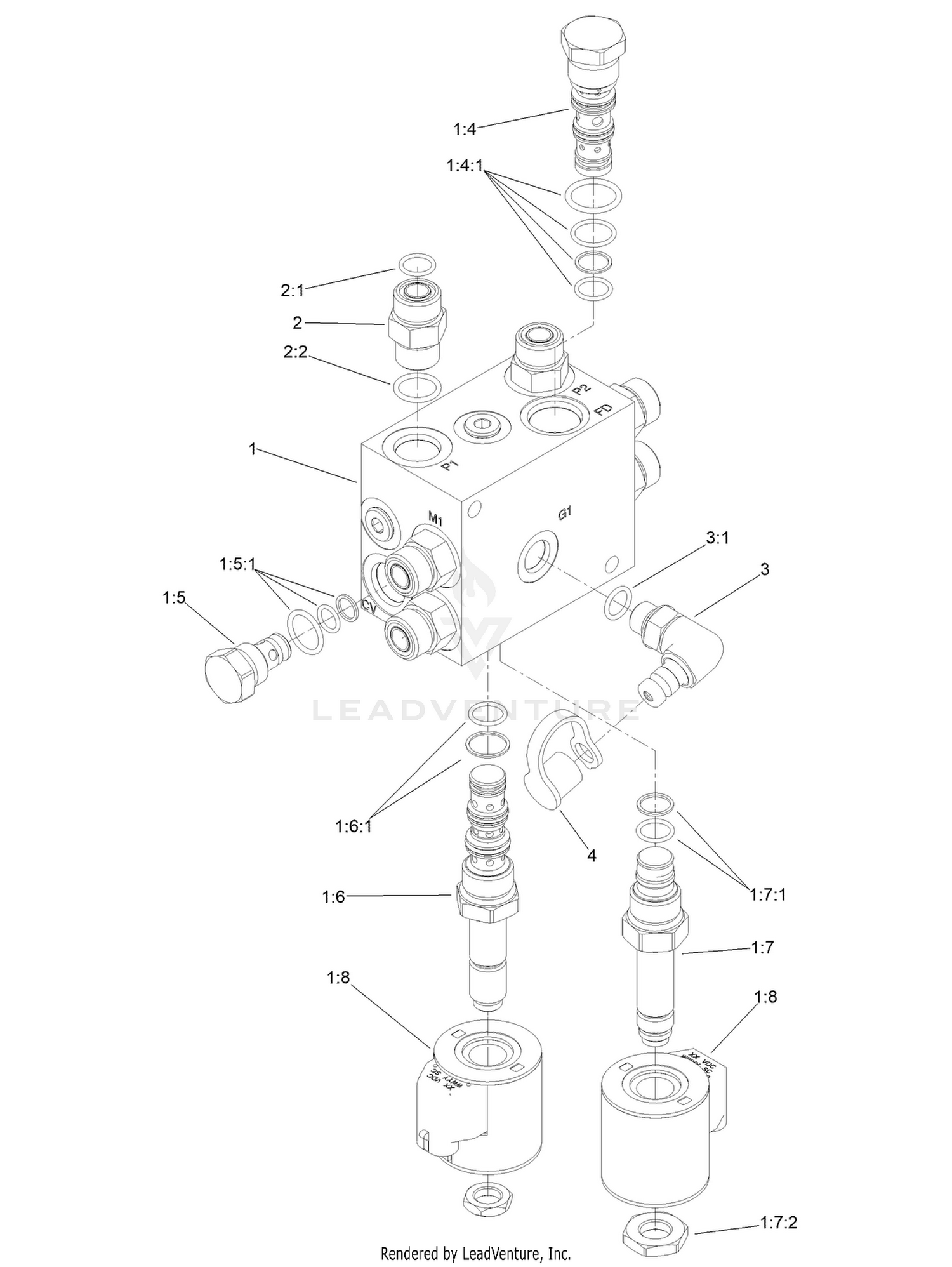Fan Drive Manifold Assembly No. 117-2395