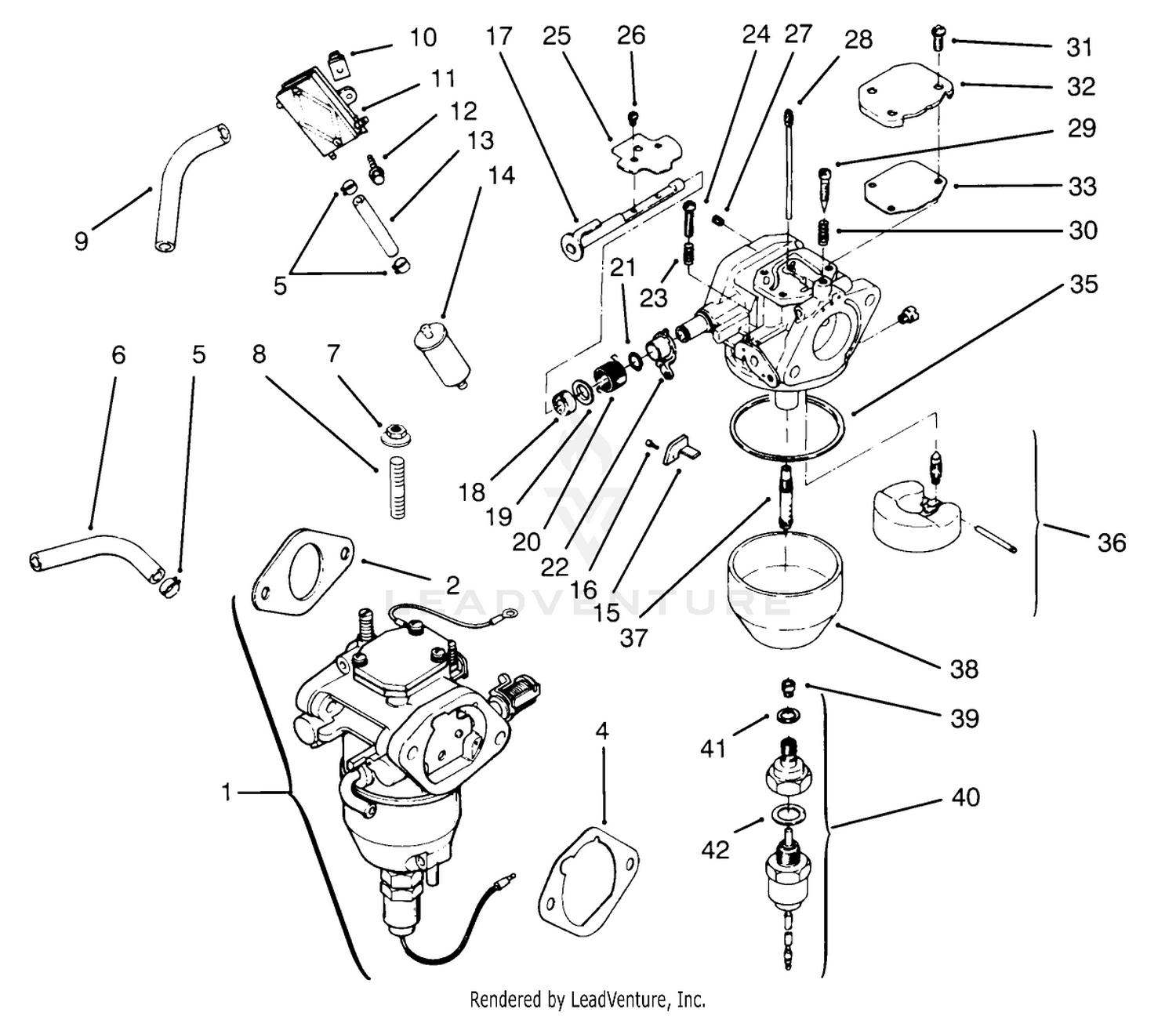 Fuel System Kohler Engine Cv16s-Ps61514