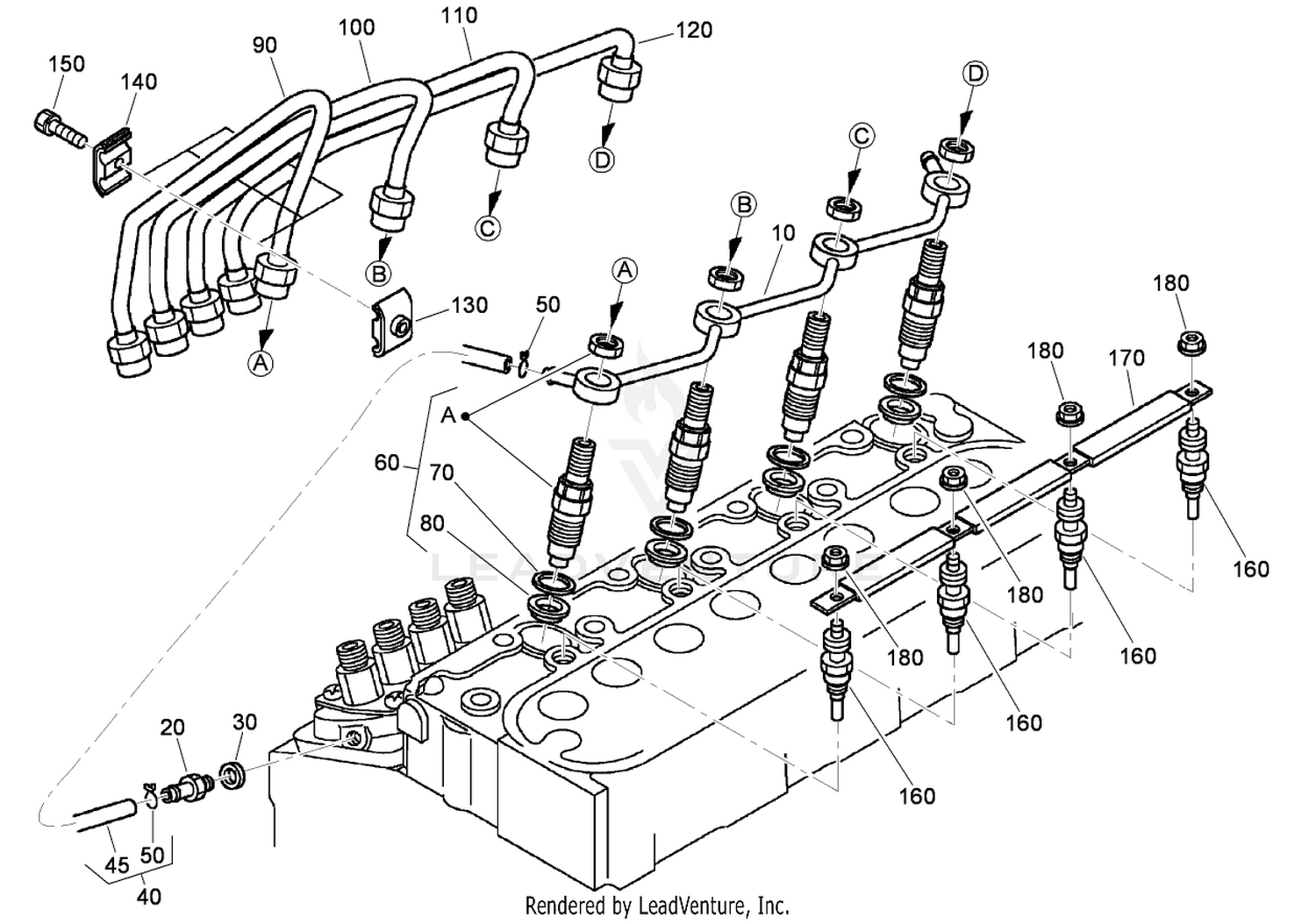Nozzle Holder and Glow Plug Assembly