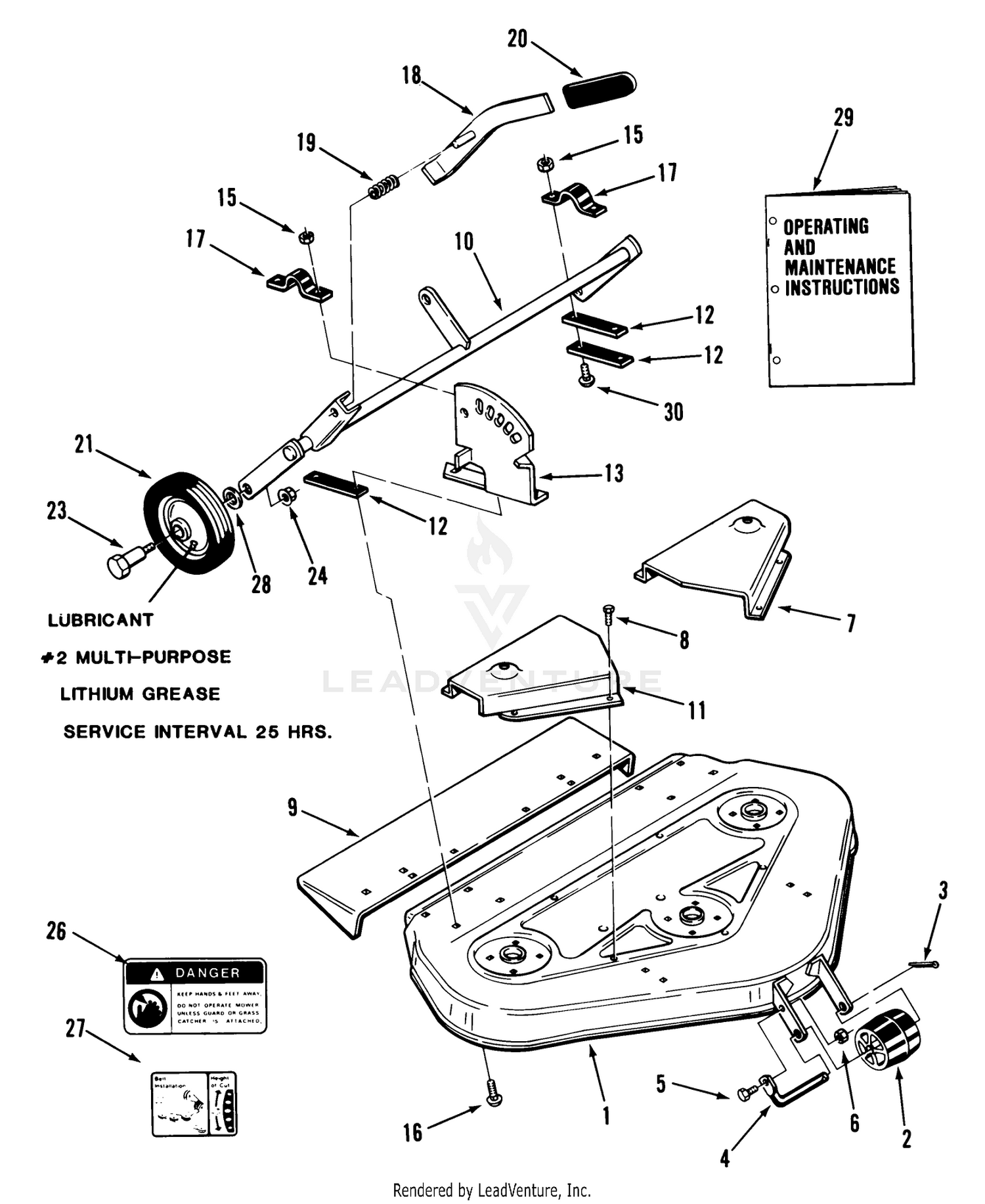 Rear Discharge Mower-36 In.(92 Cm)(vehicle Identification Number 05-36mr04)