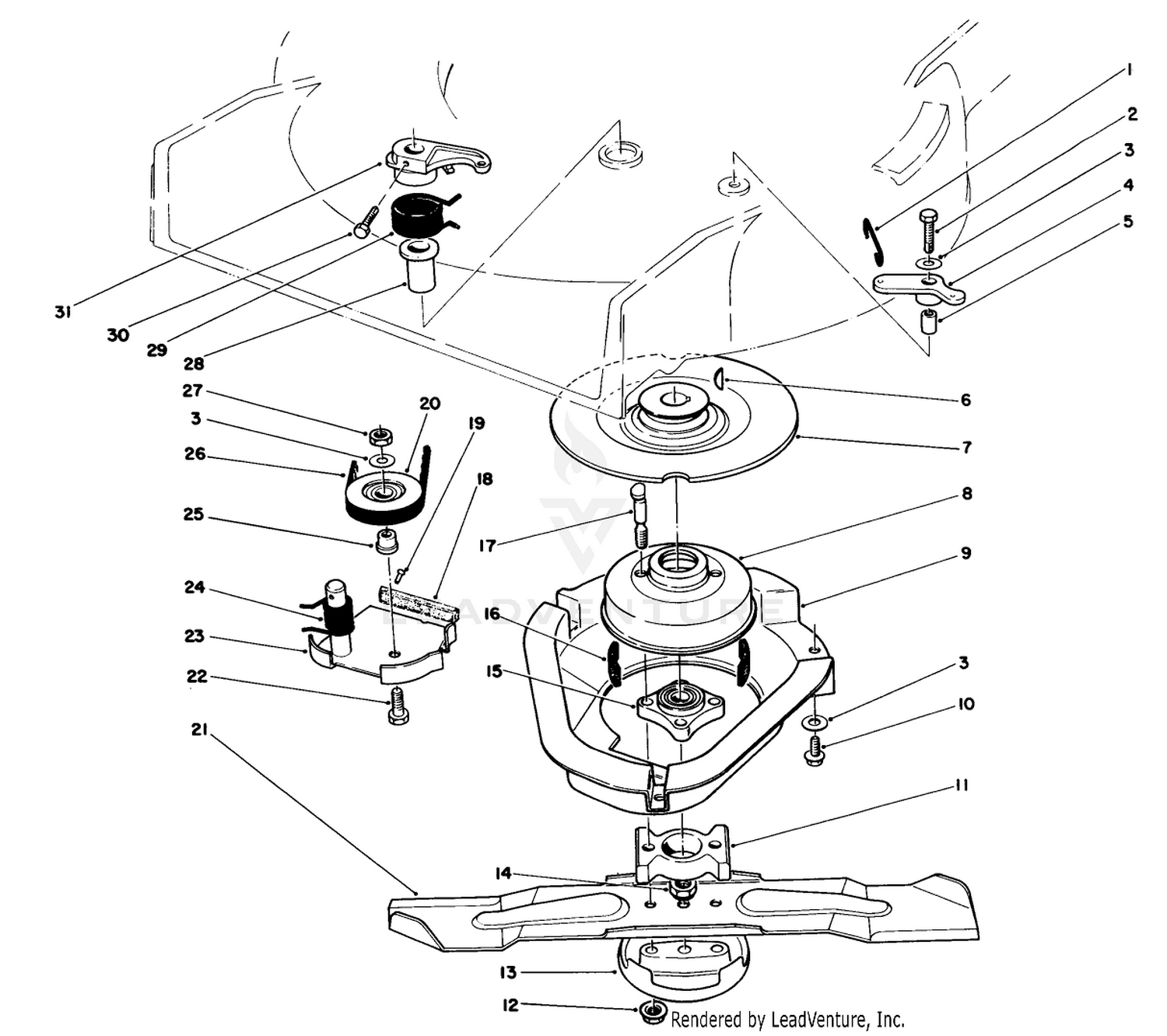 Blade Brake Clutch Assembly