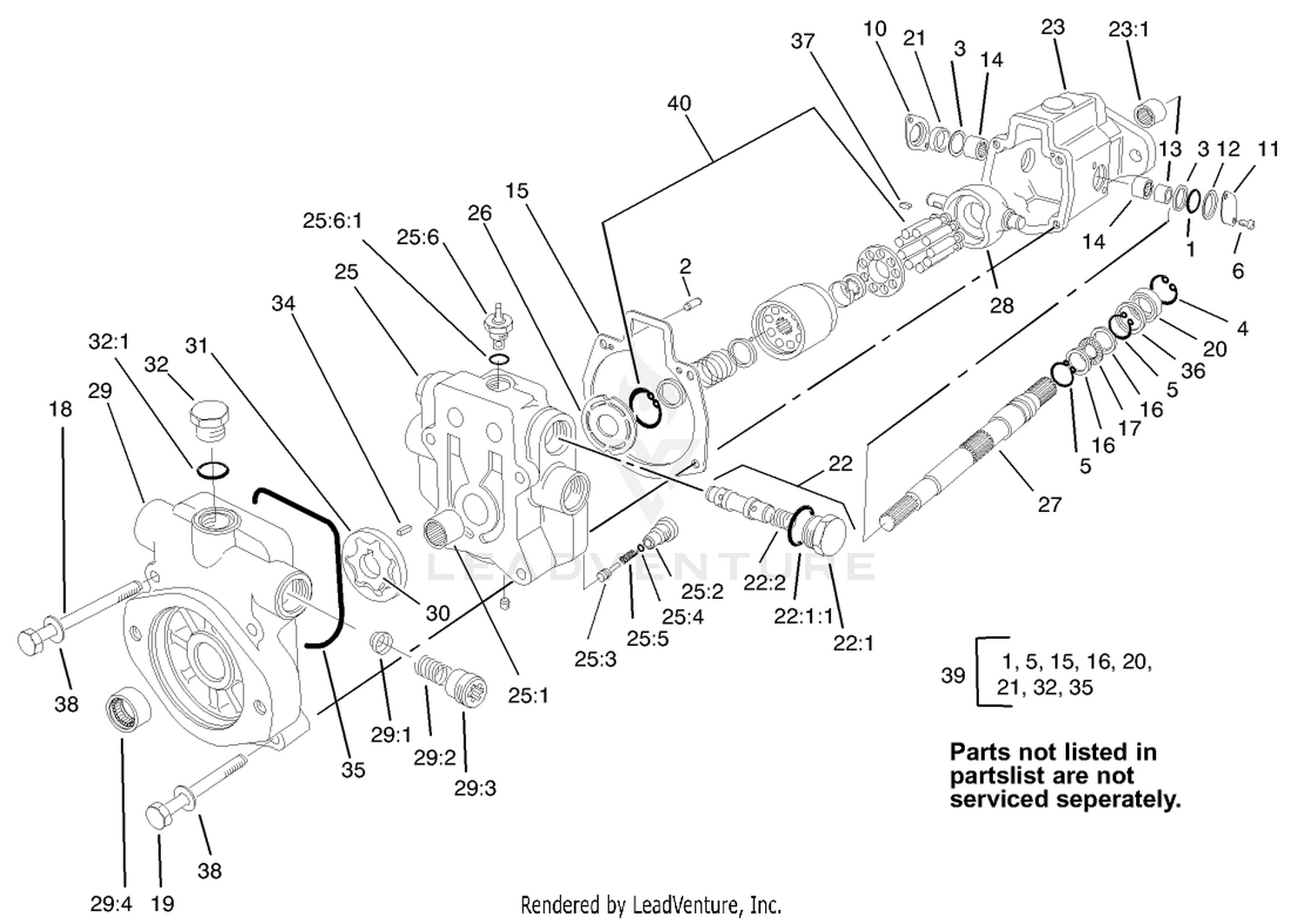 Variable Piston Pump Assembly No. 99-6494