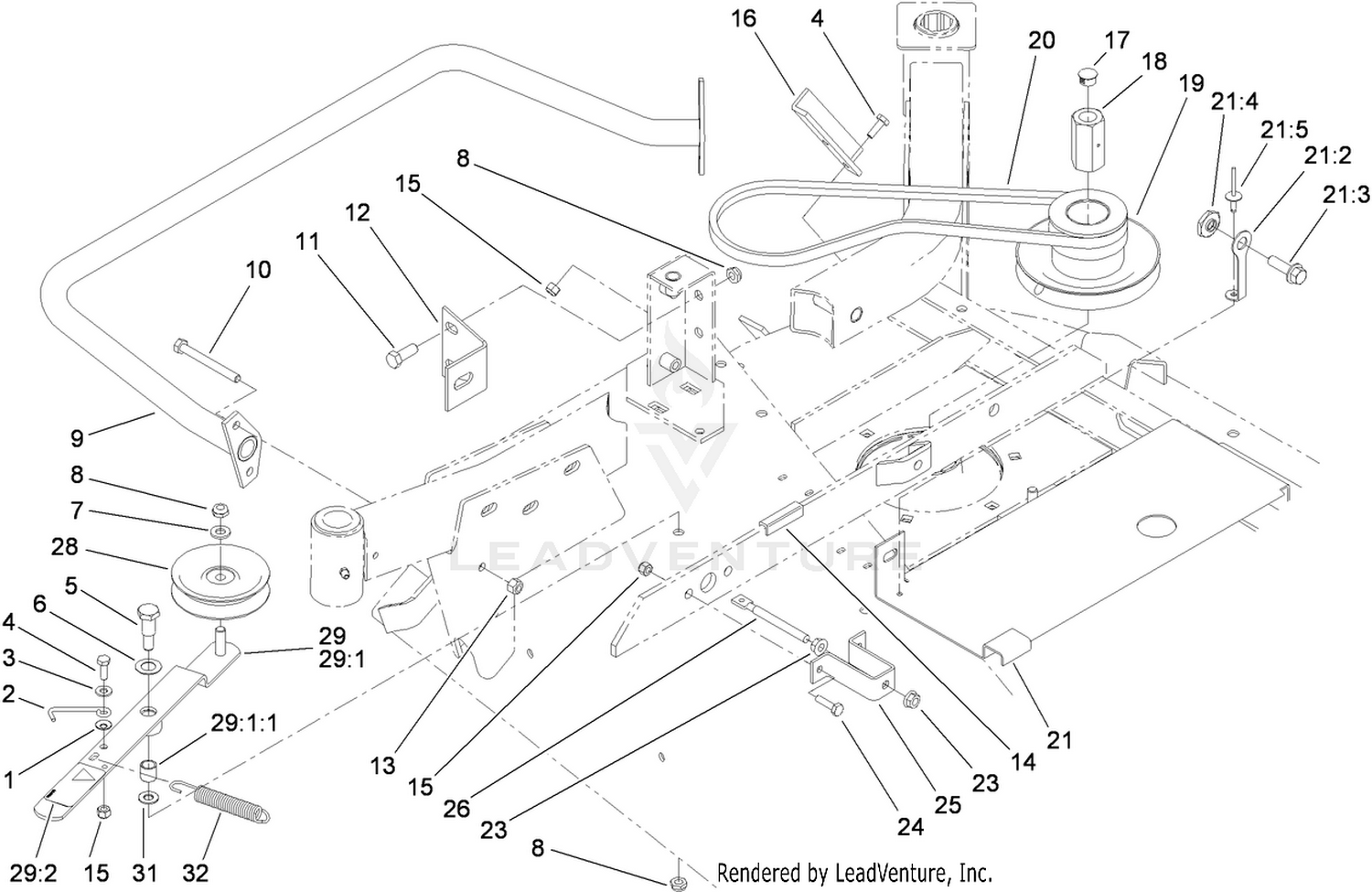Pulley and Bumper Assembly