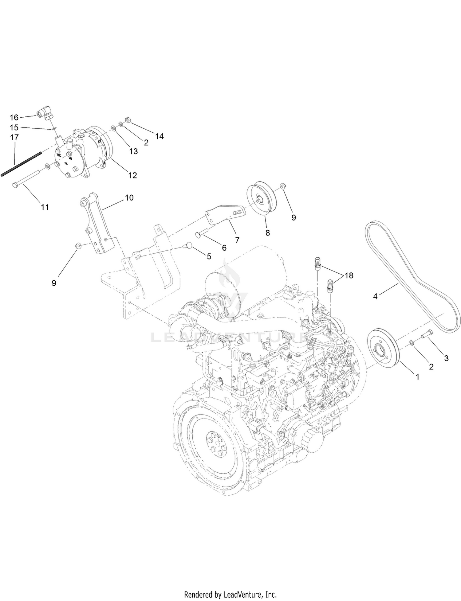 Air Conditioner Compressor Mount Assembly