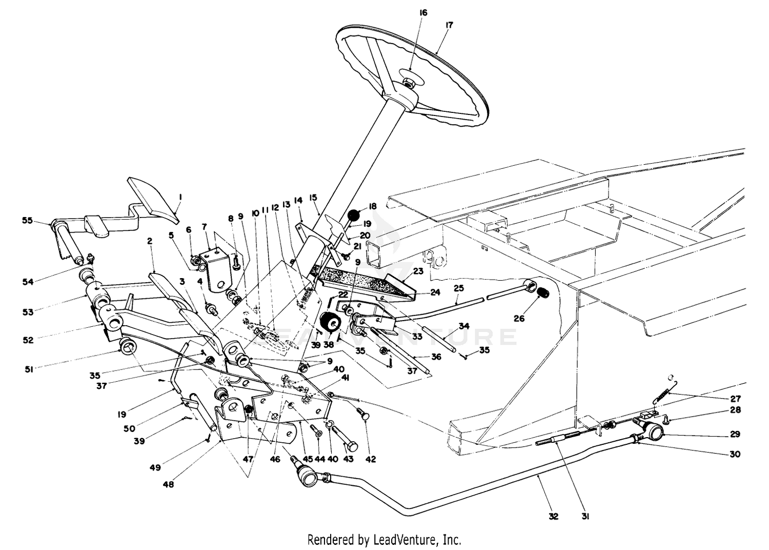 Brake  Steering Gear Assembly