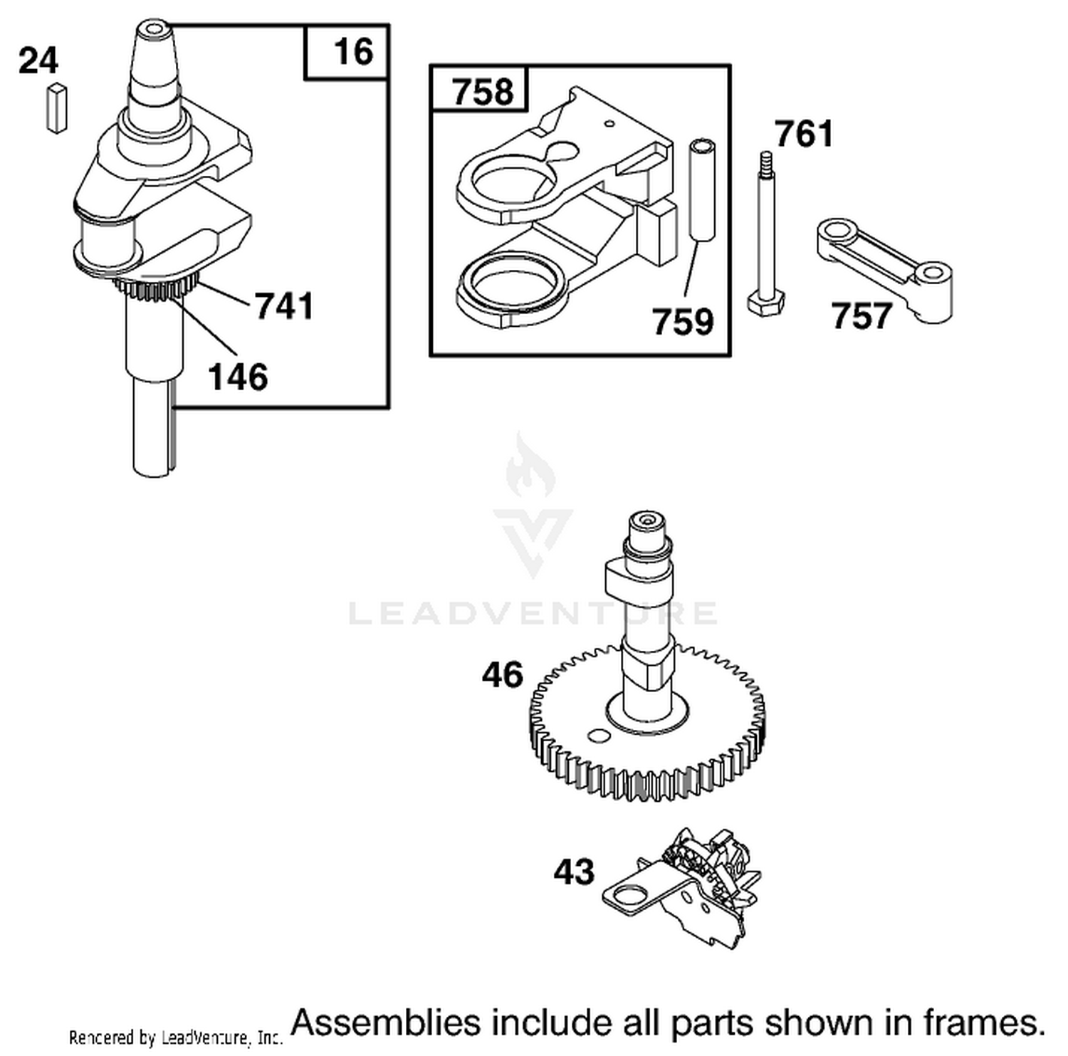 Engine Briggs  Stratton Model 28m707-1182-E1 2