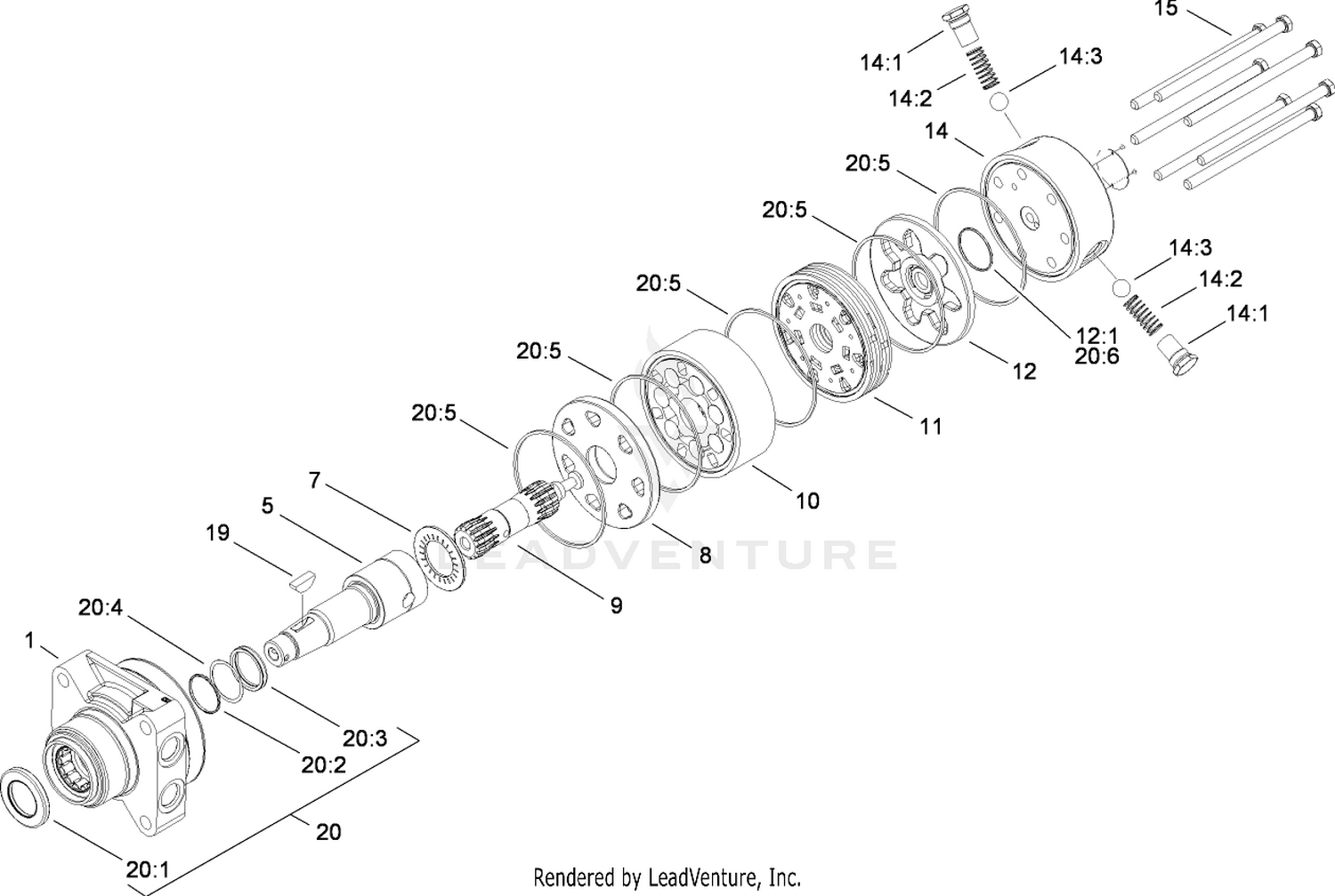 Hydraulic Motor Assembly No. 95-8694
