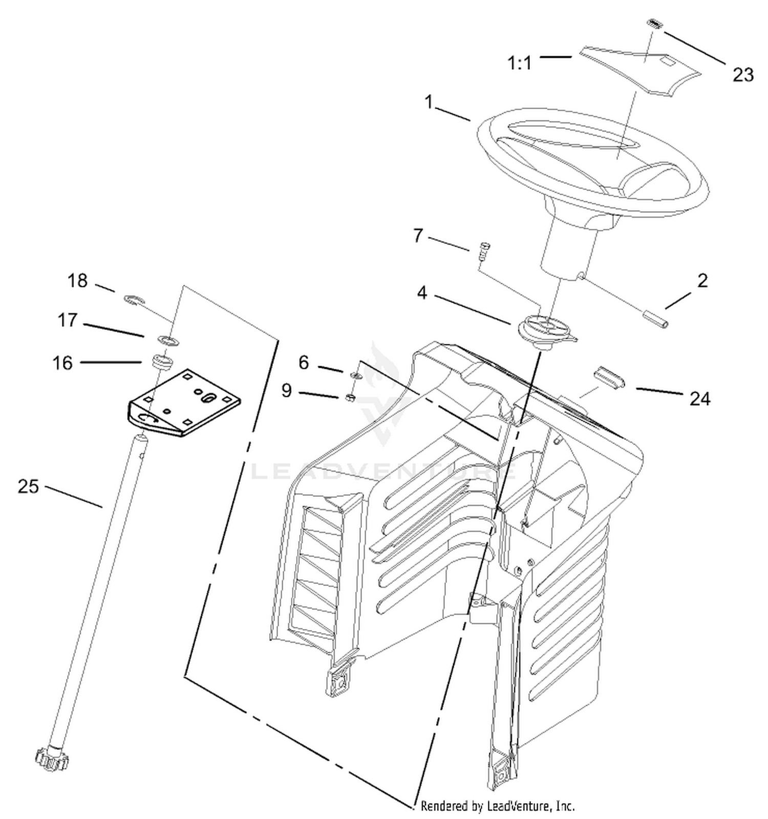 Fixed Steering Assembly