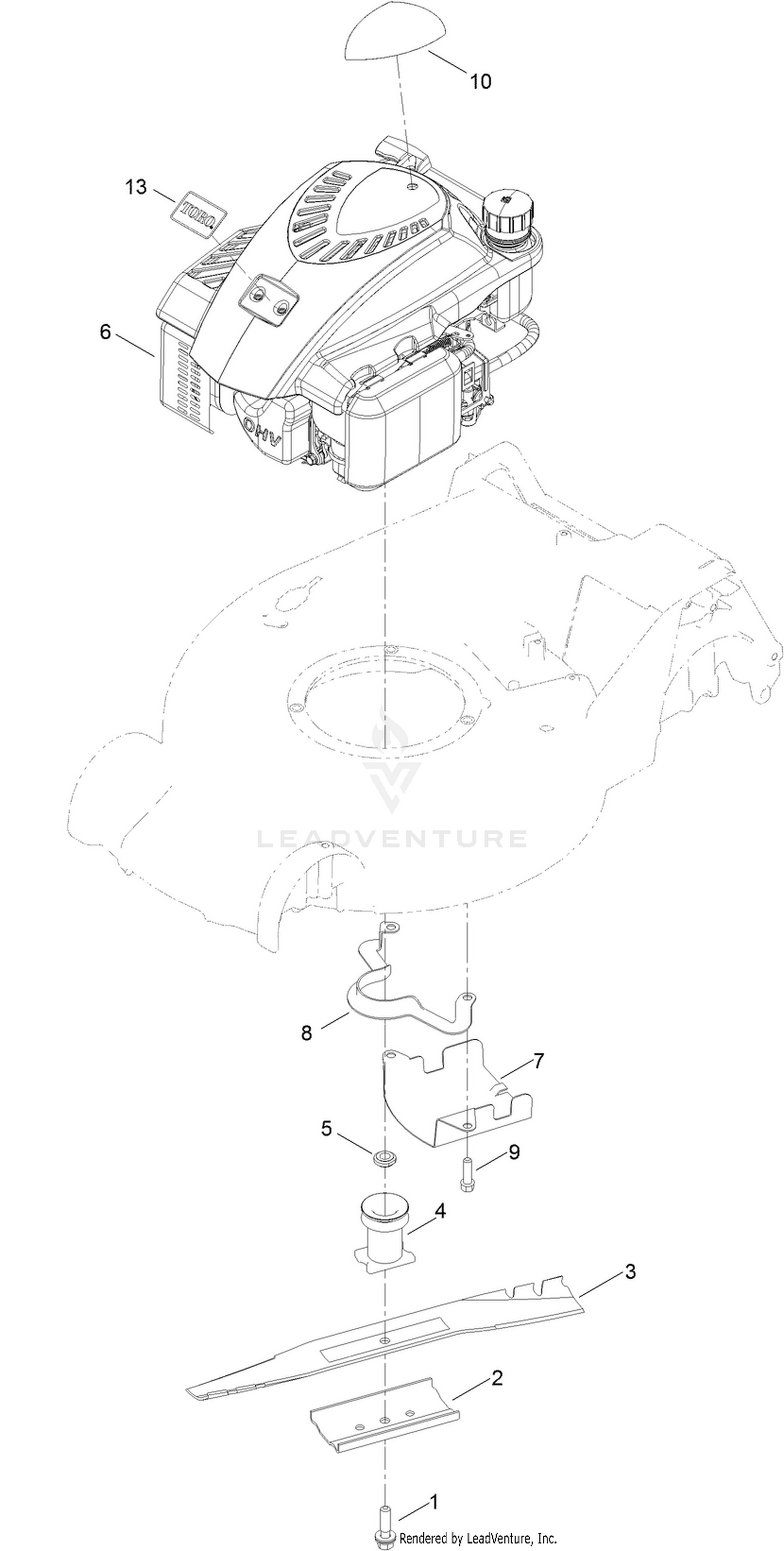 Engine and Blade Assembly