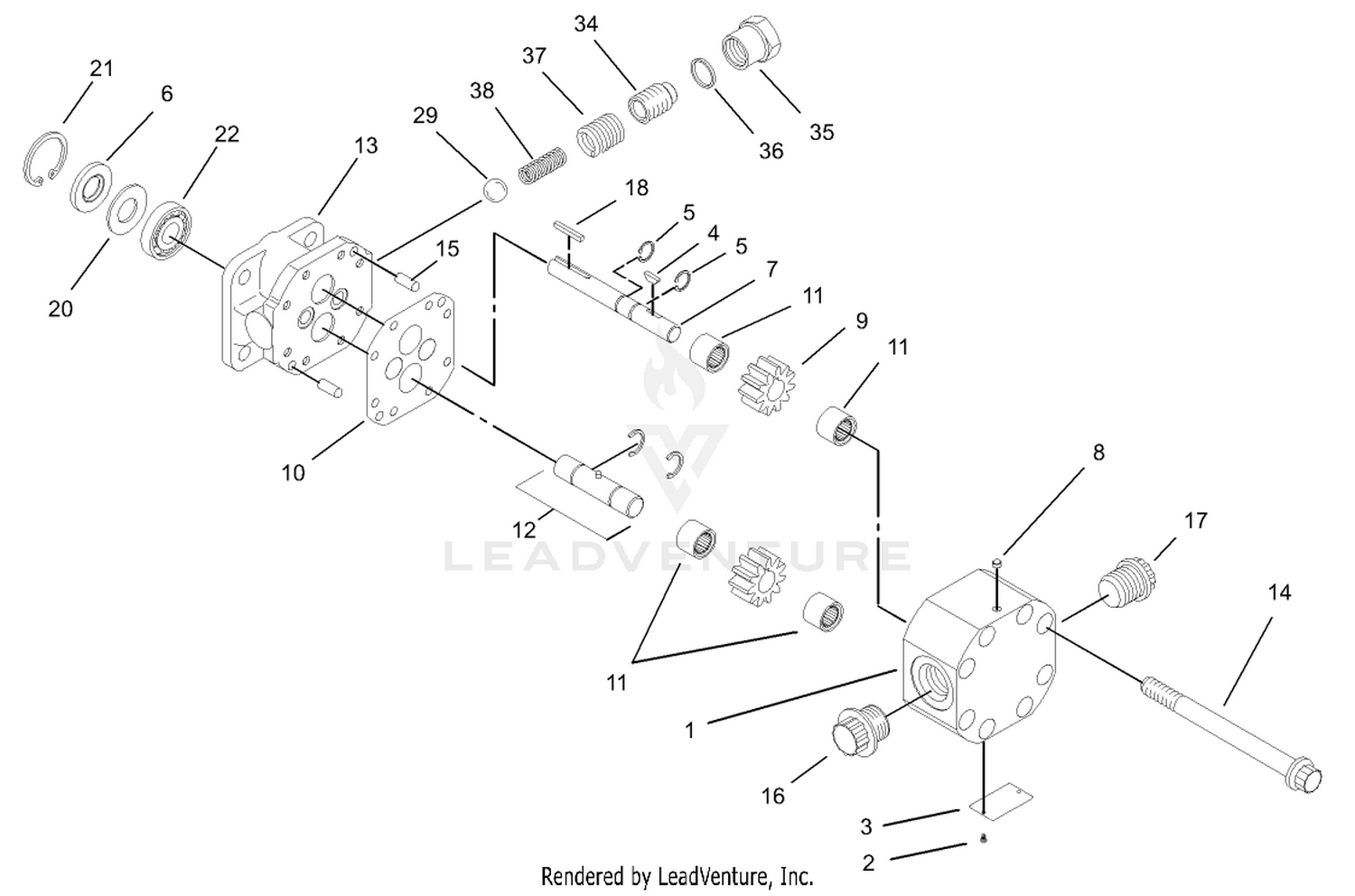 Steering Pump Assembly No. 100-8302