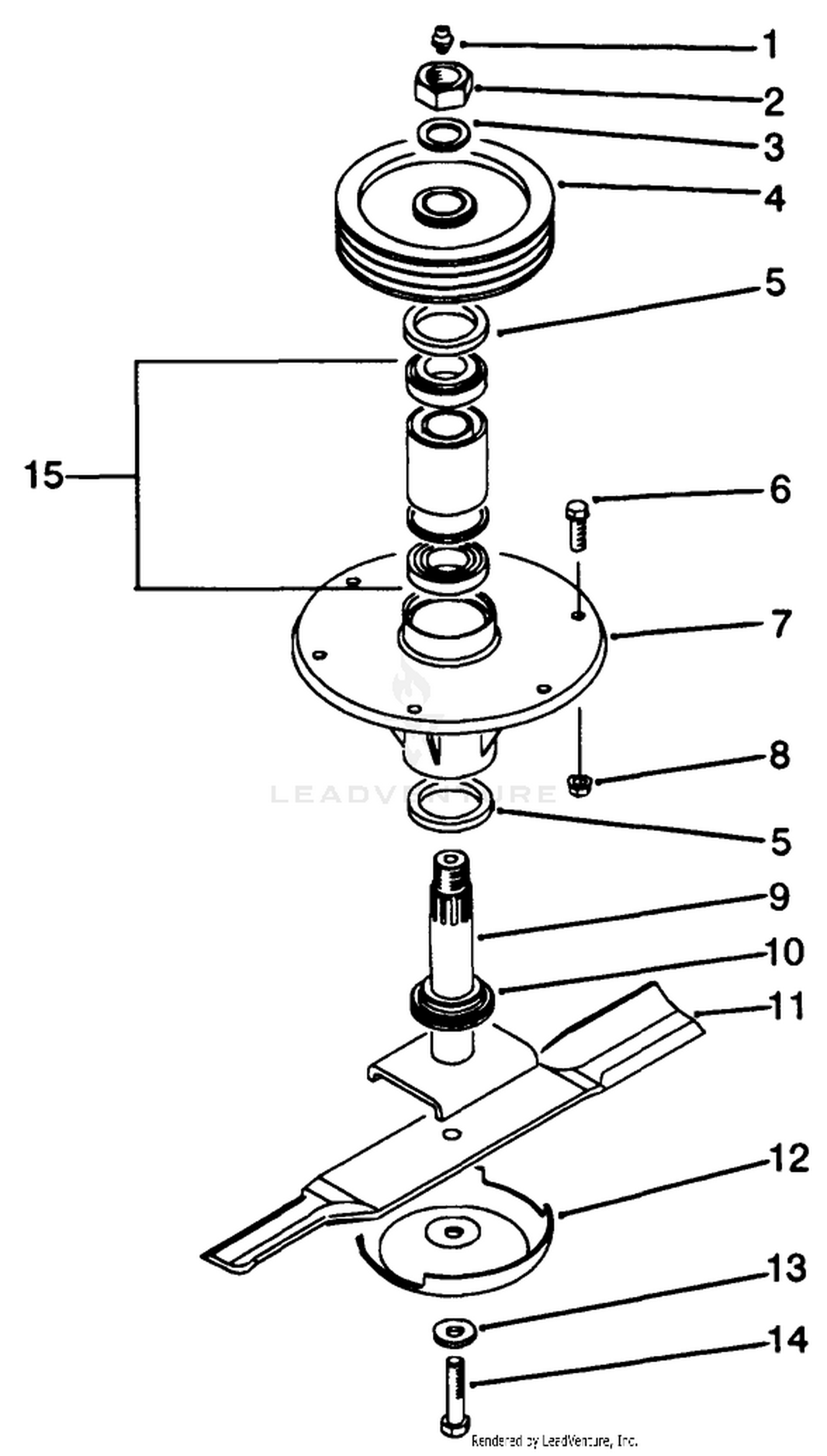 Spindle Assembly (center)
