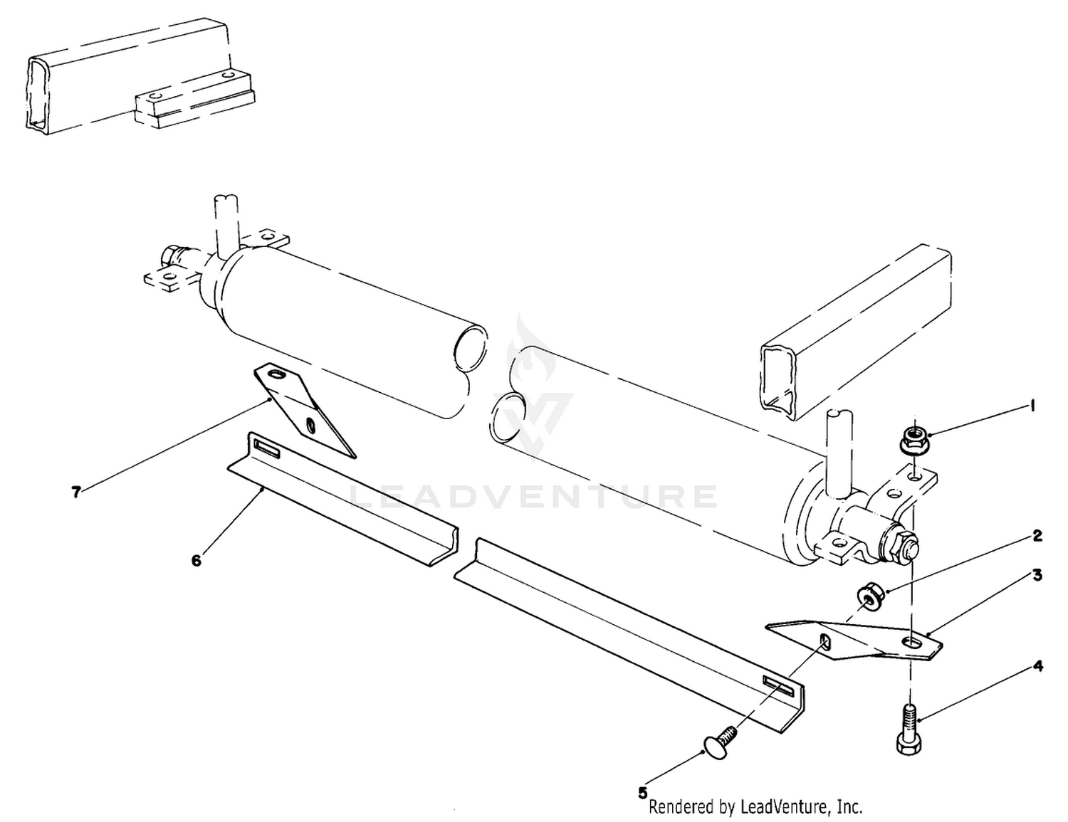 Rear Roller Scraper Kit No. 49-7400 (optional) (7 Blade Unlt)