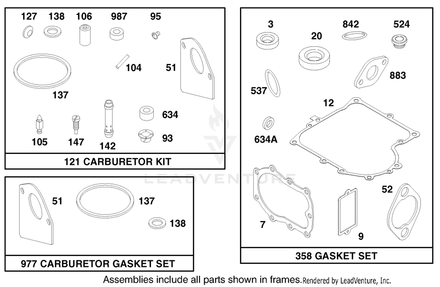 Engine Briggs  Stratton Model 28d707-0124-01 8