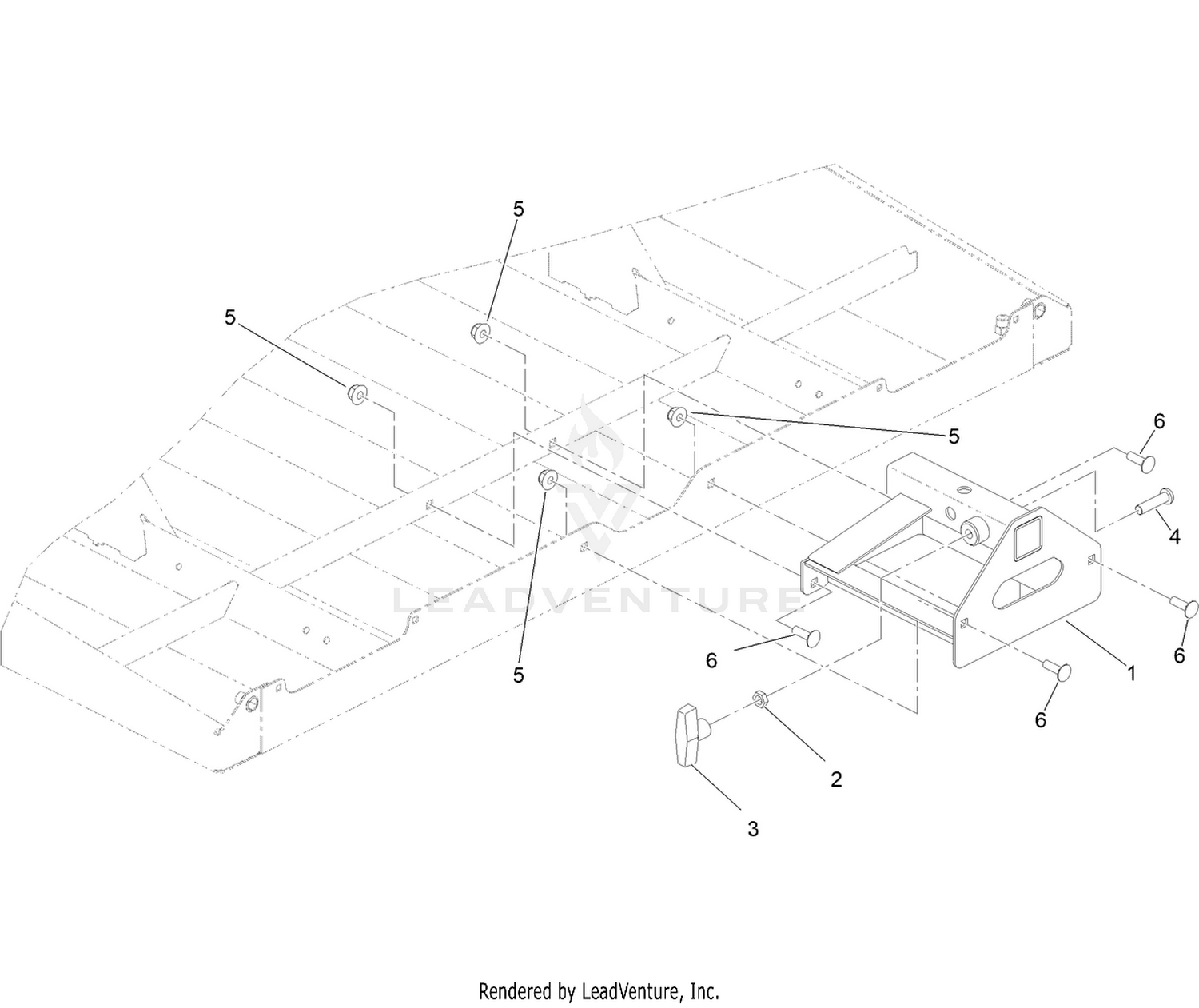 Rear Attachment Receiver Assembly