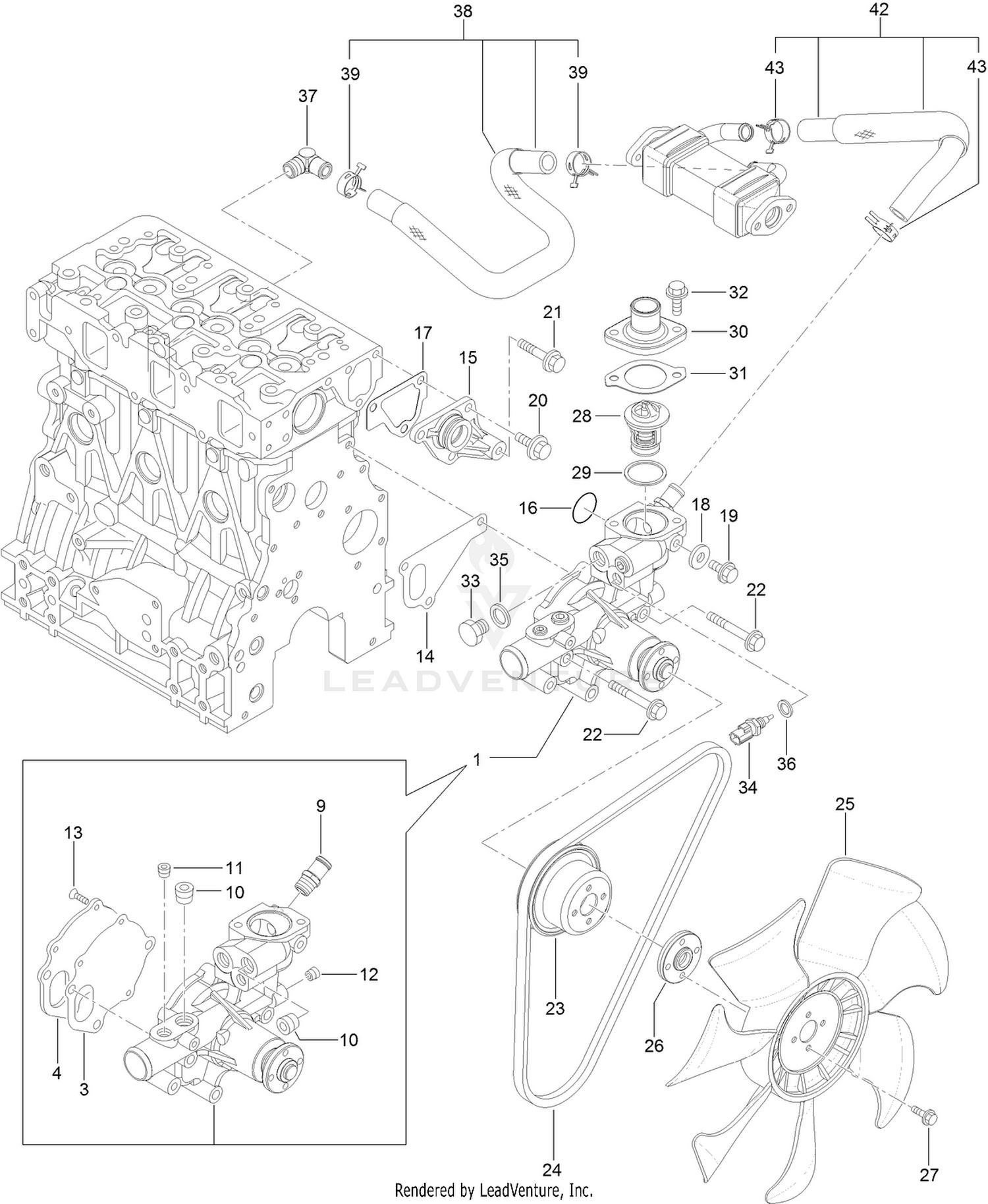 Cooling Water System Assembly
