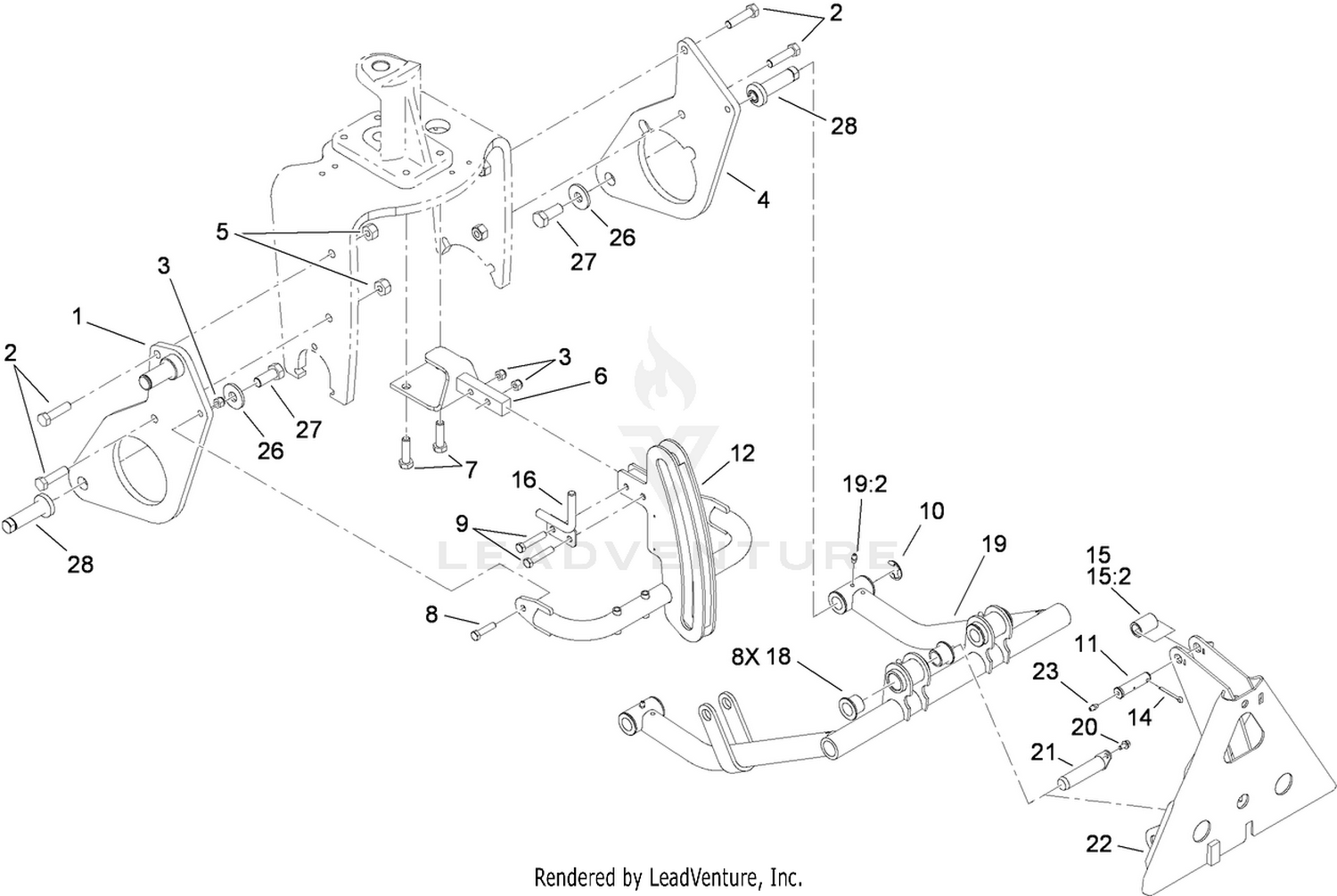 Front Lift Frame Assembly