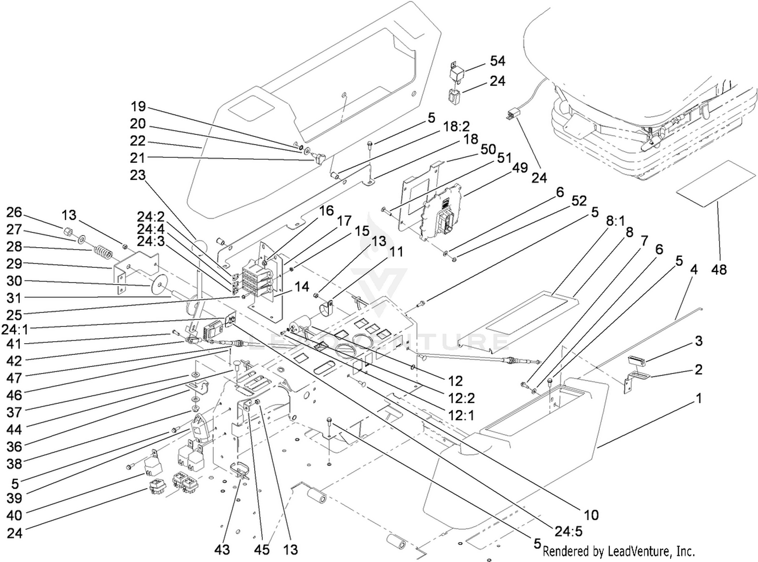 Control Console and Tool Box Assembly