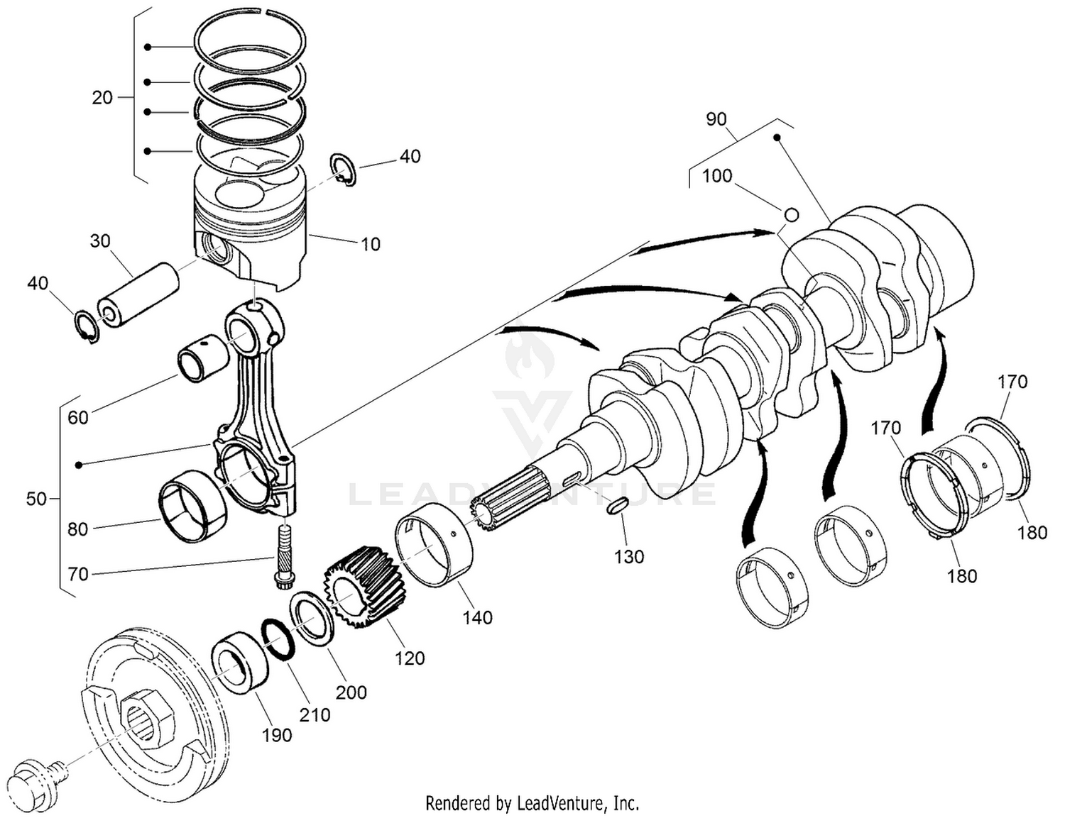 Piston and Crankshaft Assembly