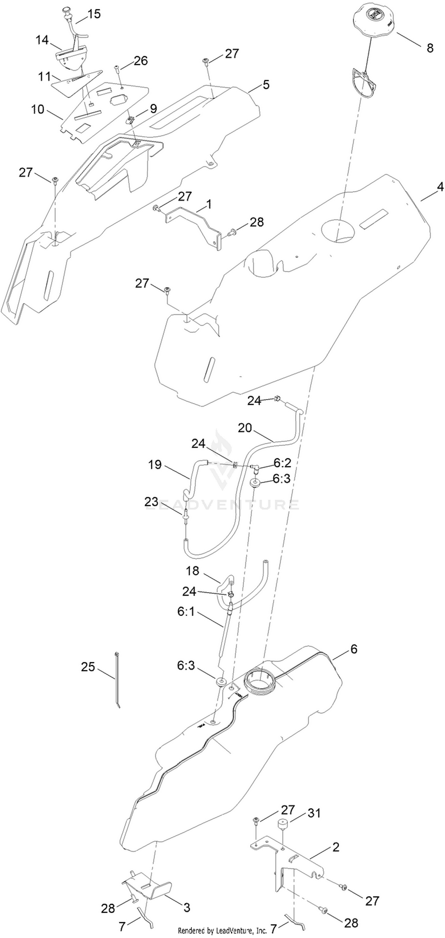 Body Styling and Fuel Pod Assembly