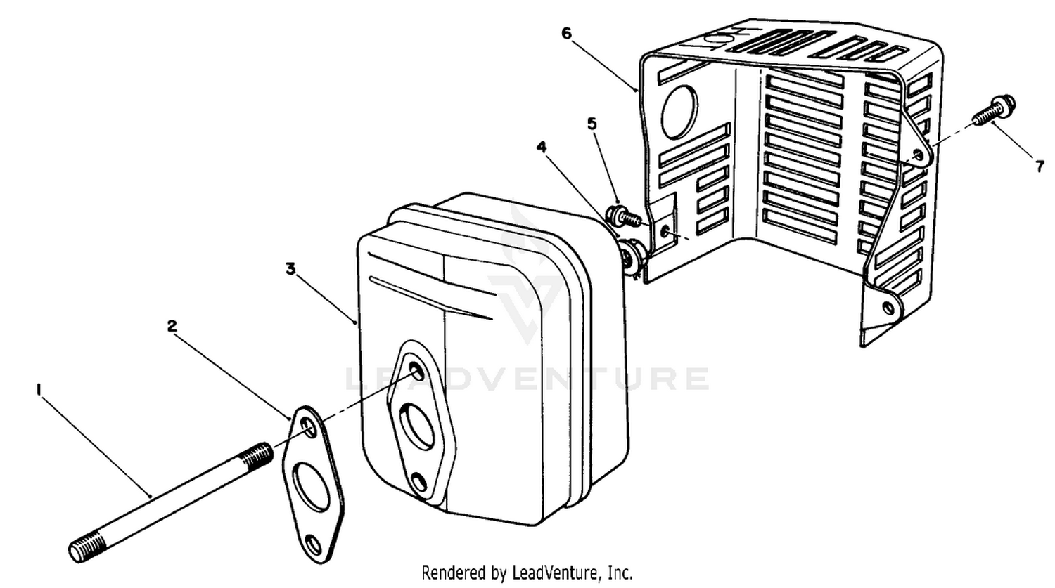 Muffler Assembly (model No. Vmg6)