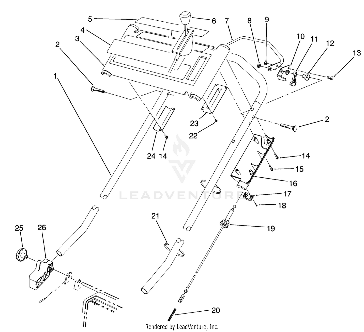 S.p. Handle Assembly (model No. 20906b Only)