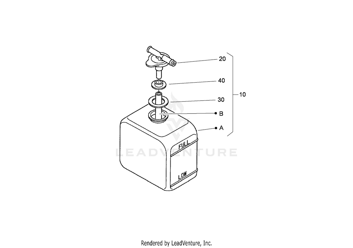 Overflow Bottle Assembly