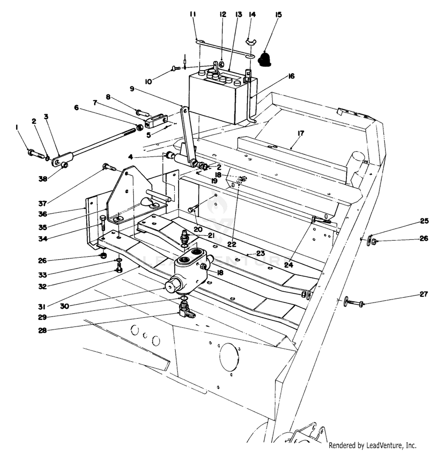 Motor Mounts And Battery Assembly
