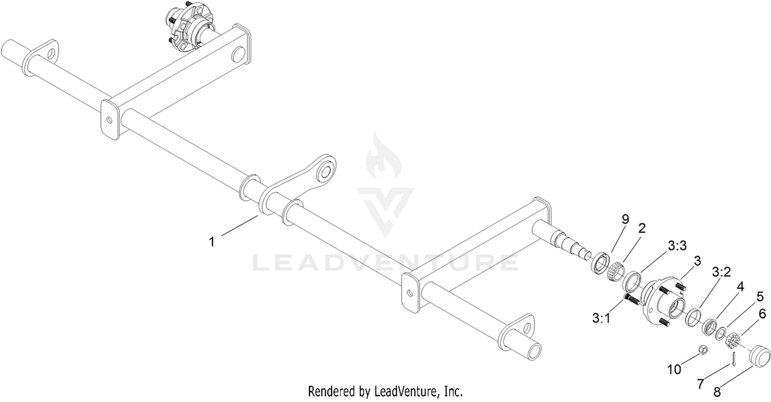 Lift Axle Assembly No. 114-7746