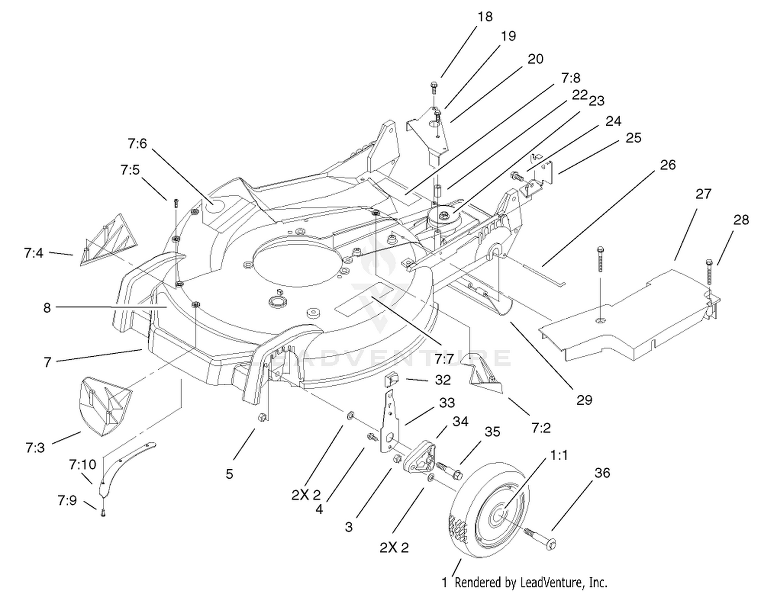 Housing and Wheel Assembly