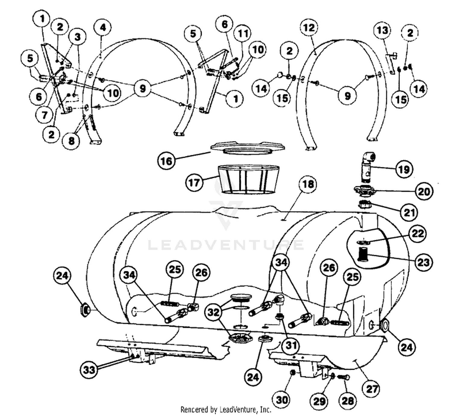TANK / SADDLE ASSEMBLY