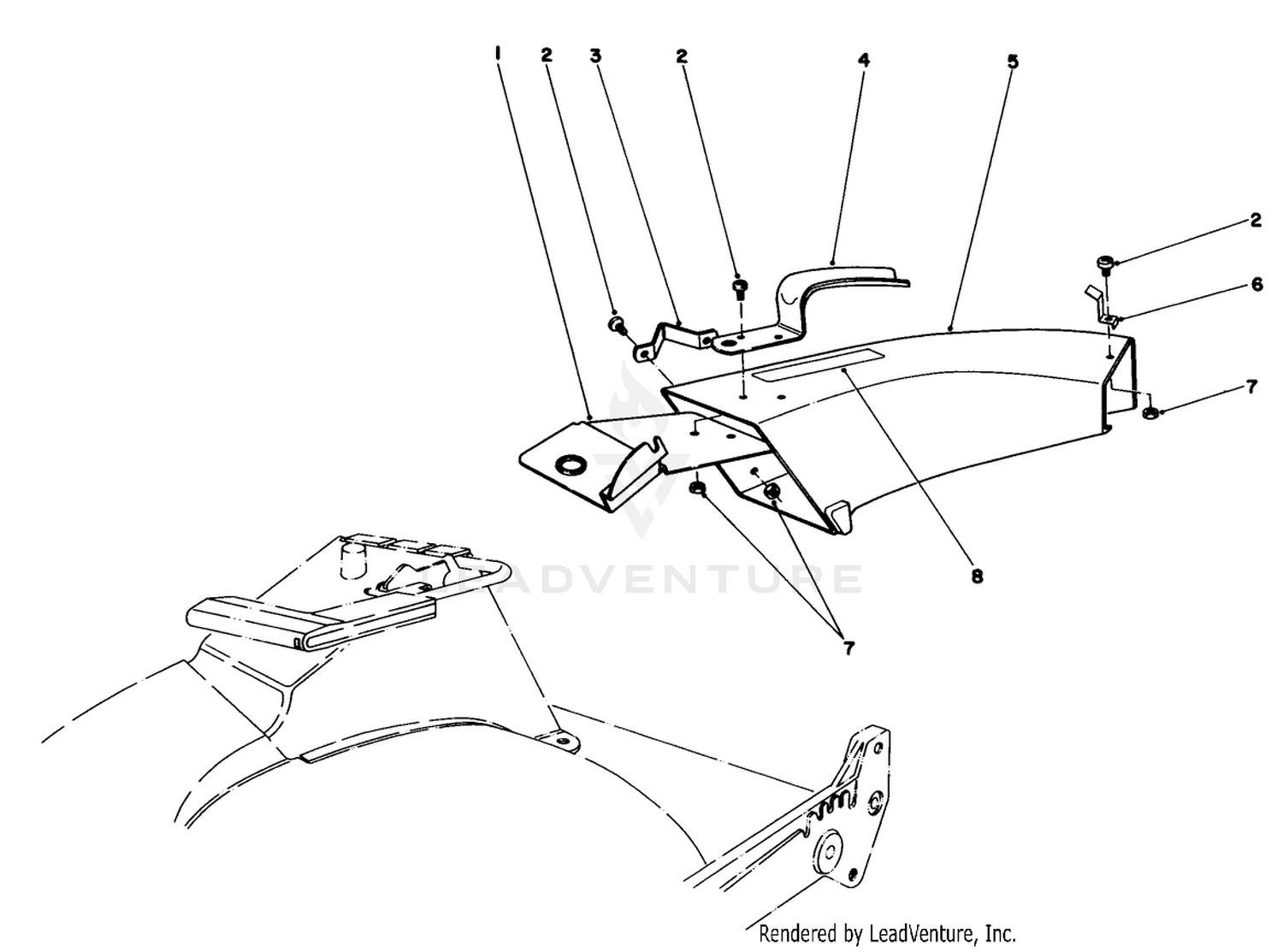 Side Discharge Chute Model No. 59108 (optional)