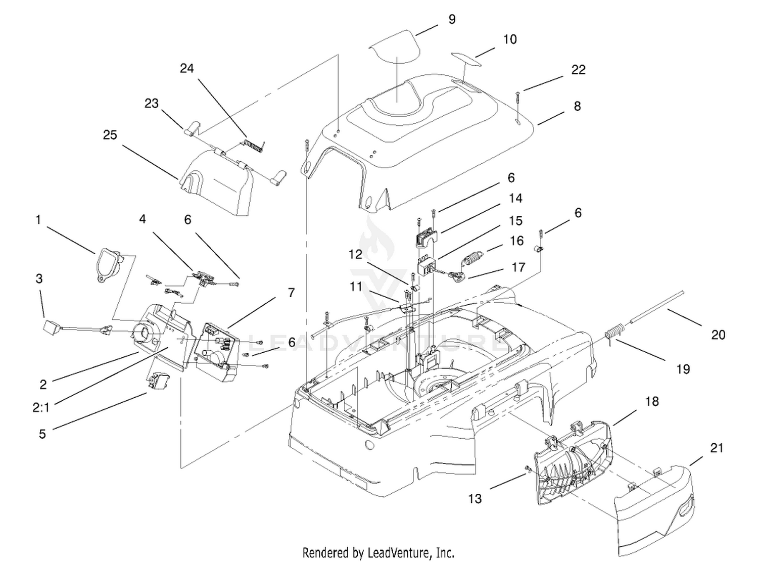 Cover, Mulch Plug And Panel Assembly