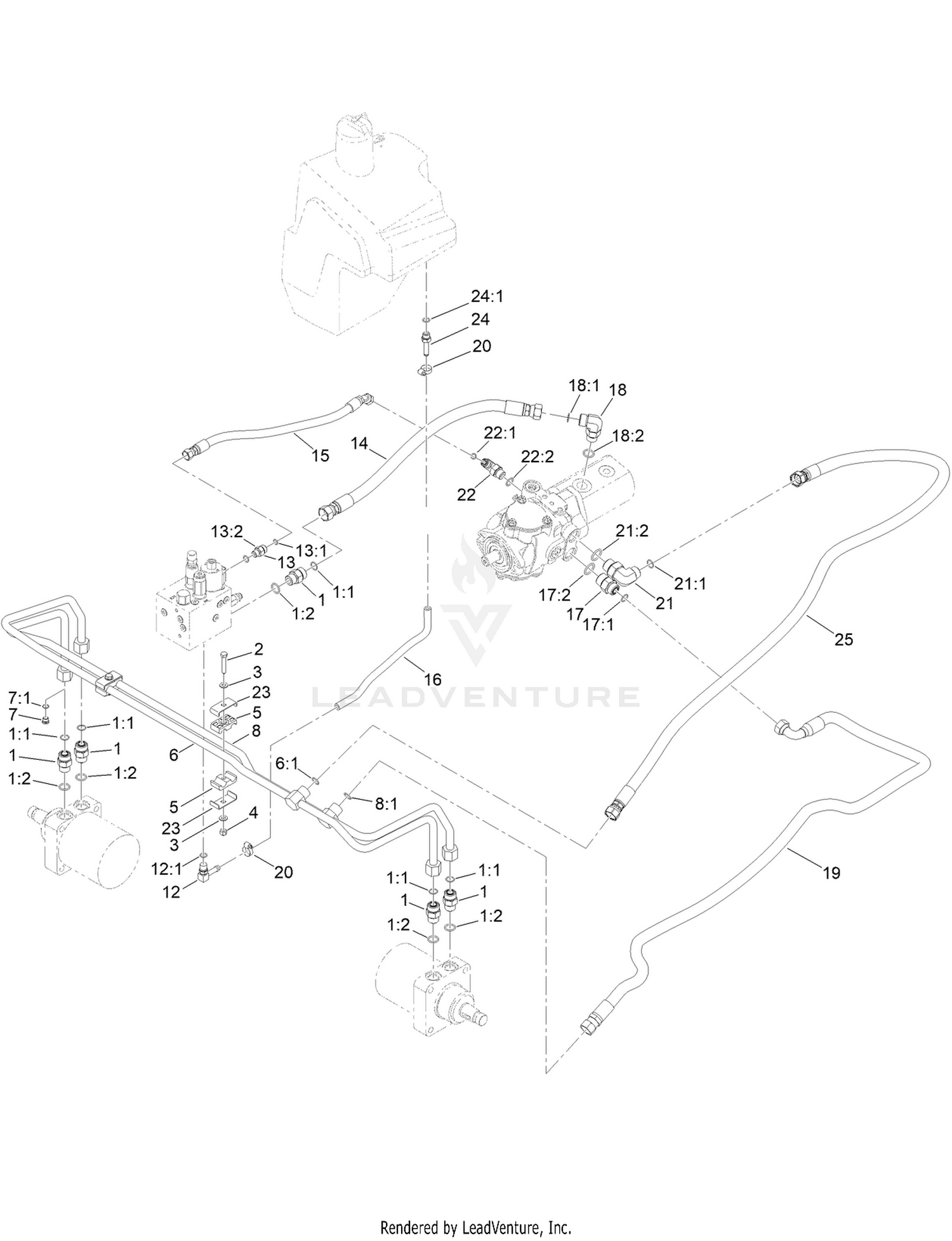 Hydraulic Traction Circuit Assembly