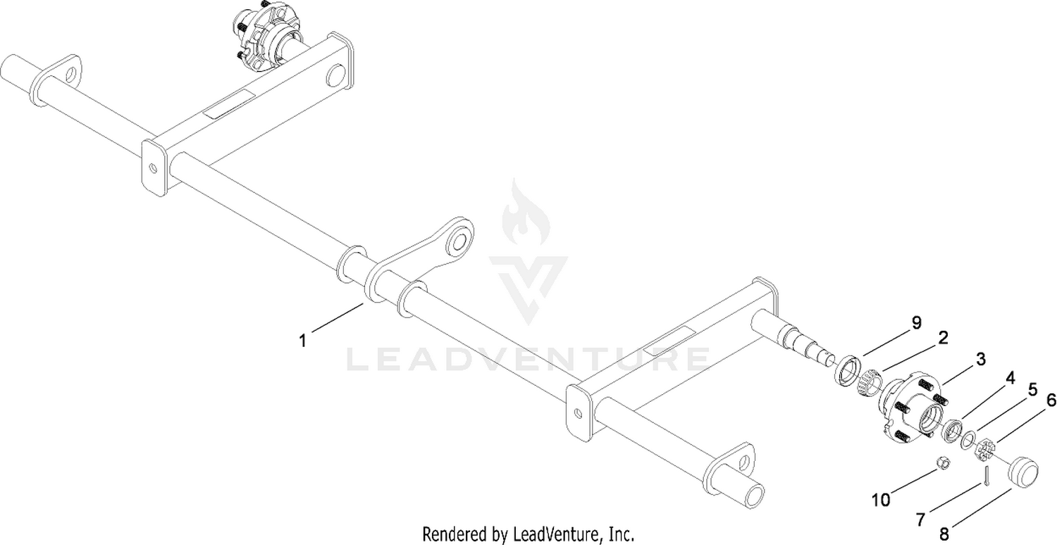 Lift Axle Assembly No. 114-7746
