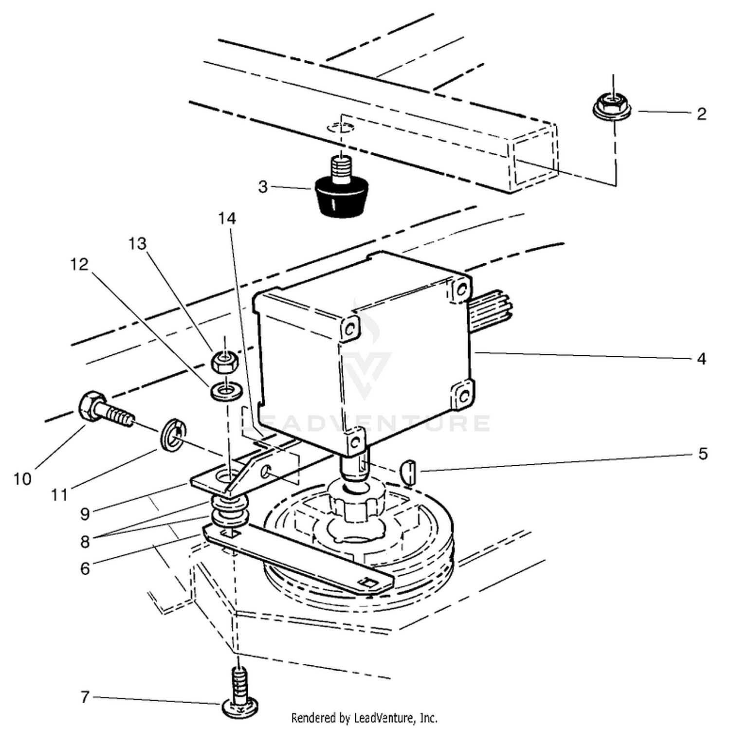 Gear Box Mounting Assembly
